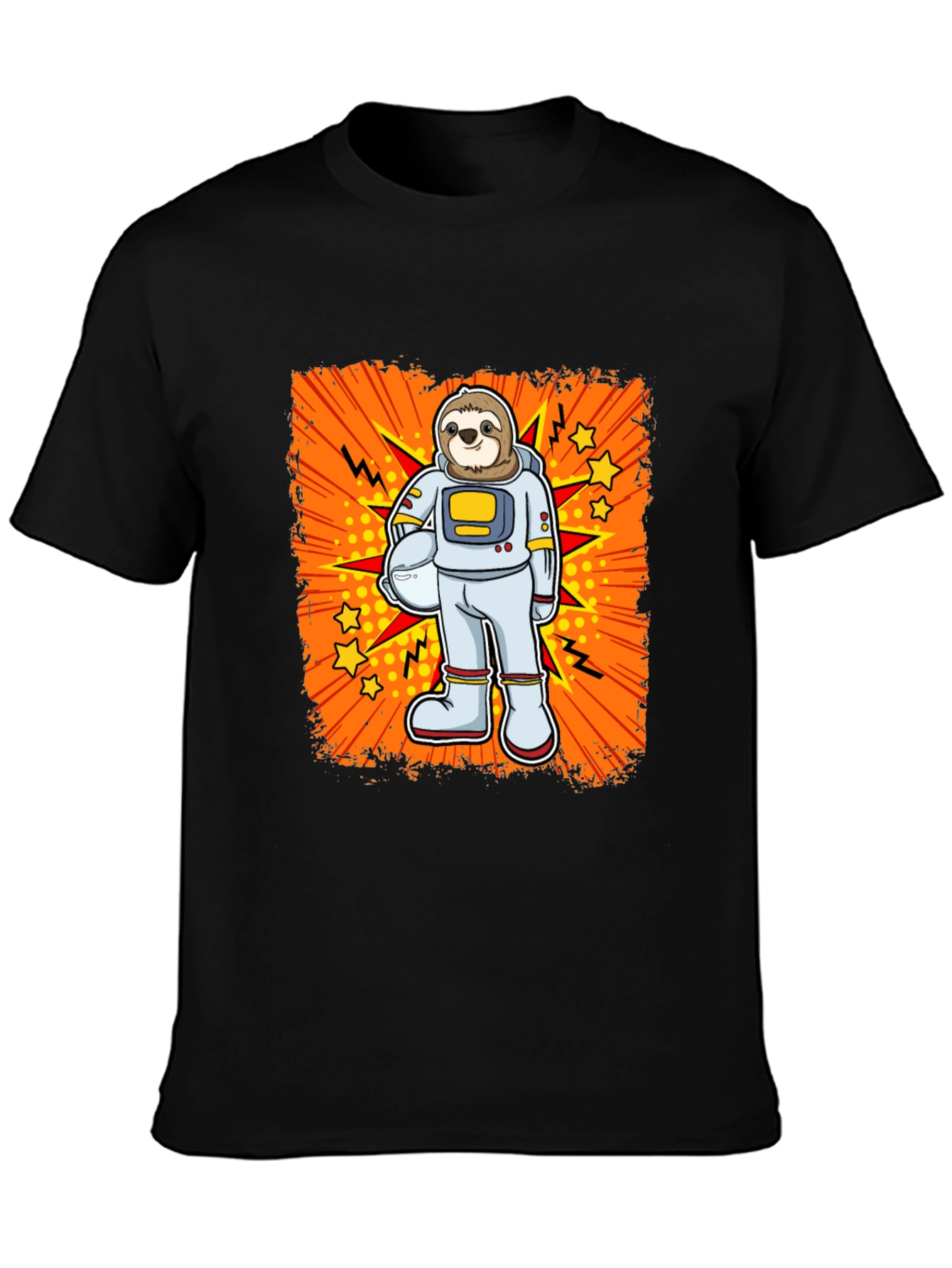 Sloth Astronaut Graphic T-Shirt