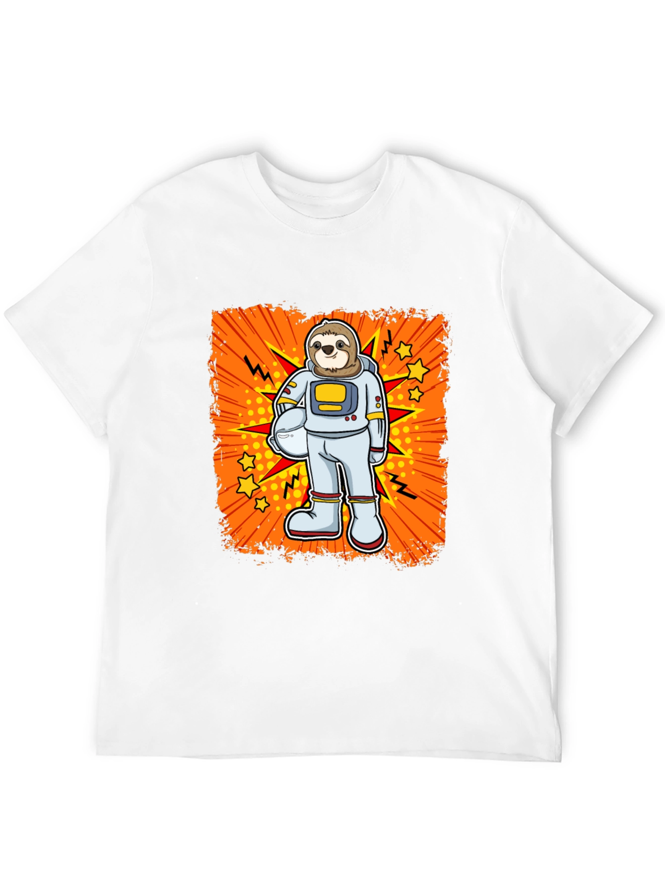 Sloth Astronaut Graphic T-Shirt