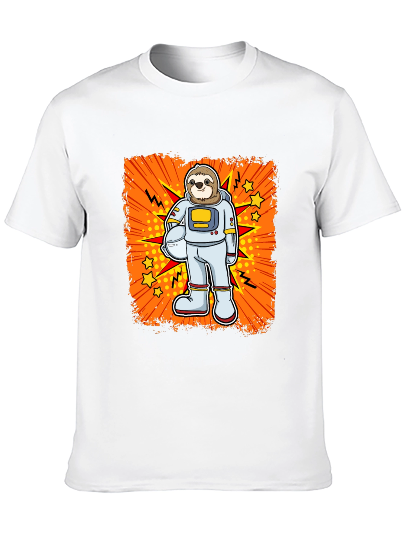 Sloth Astronaut Graphic T-Shirt