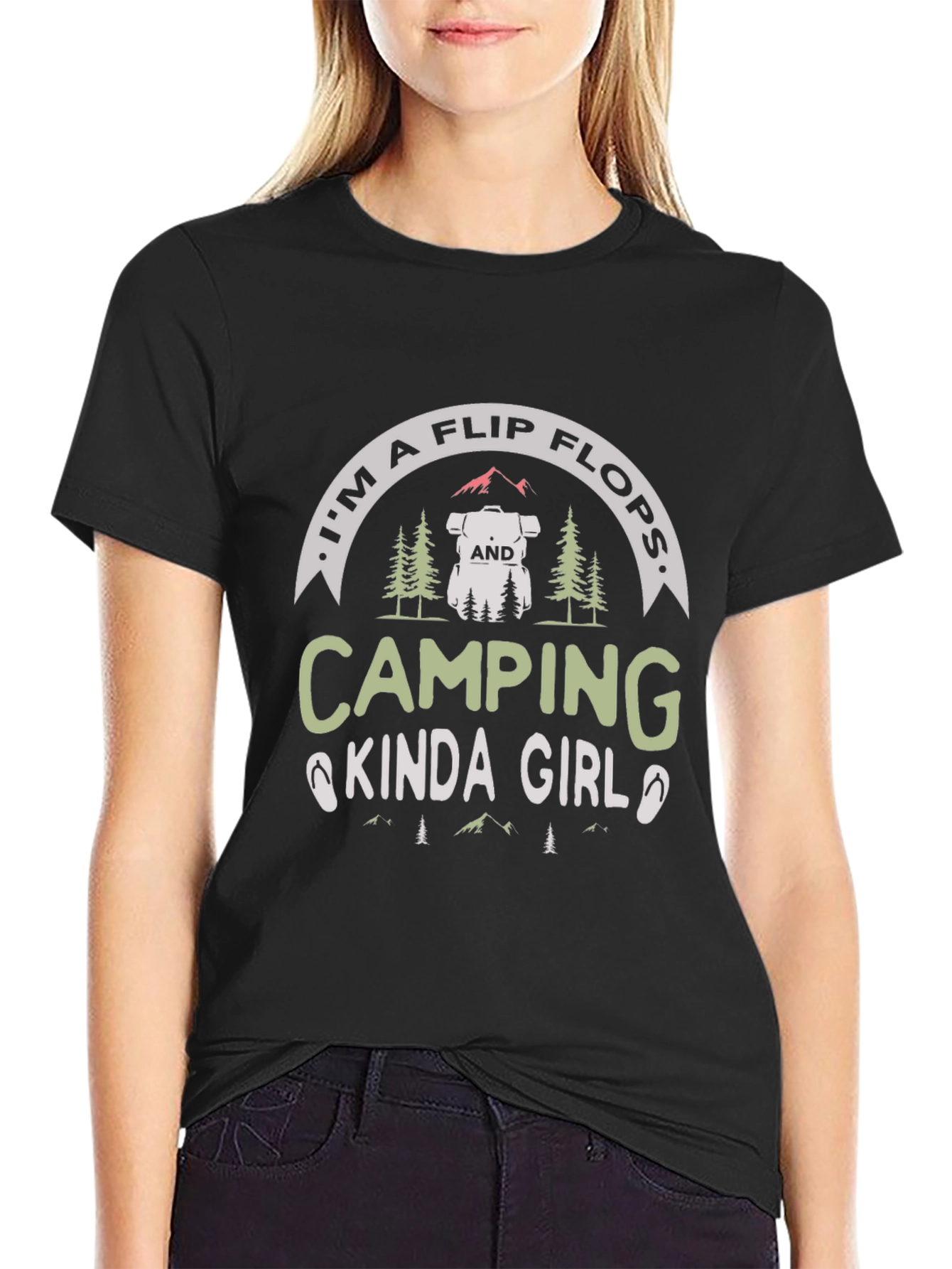 Camping Kinda Girl Tee - Flip Flops