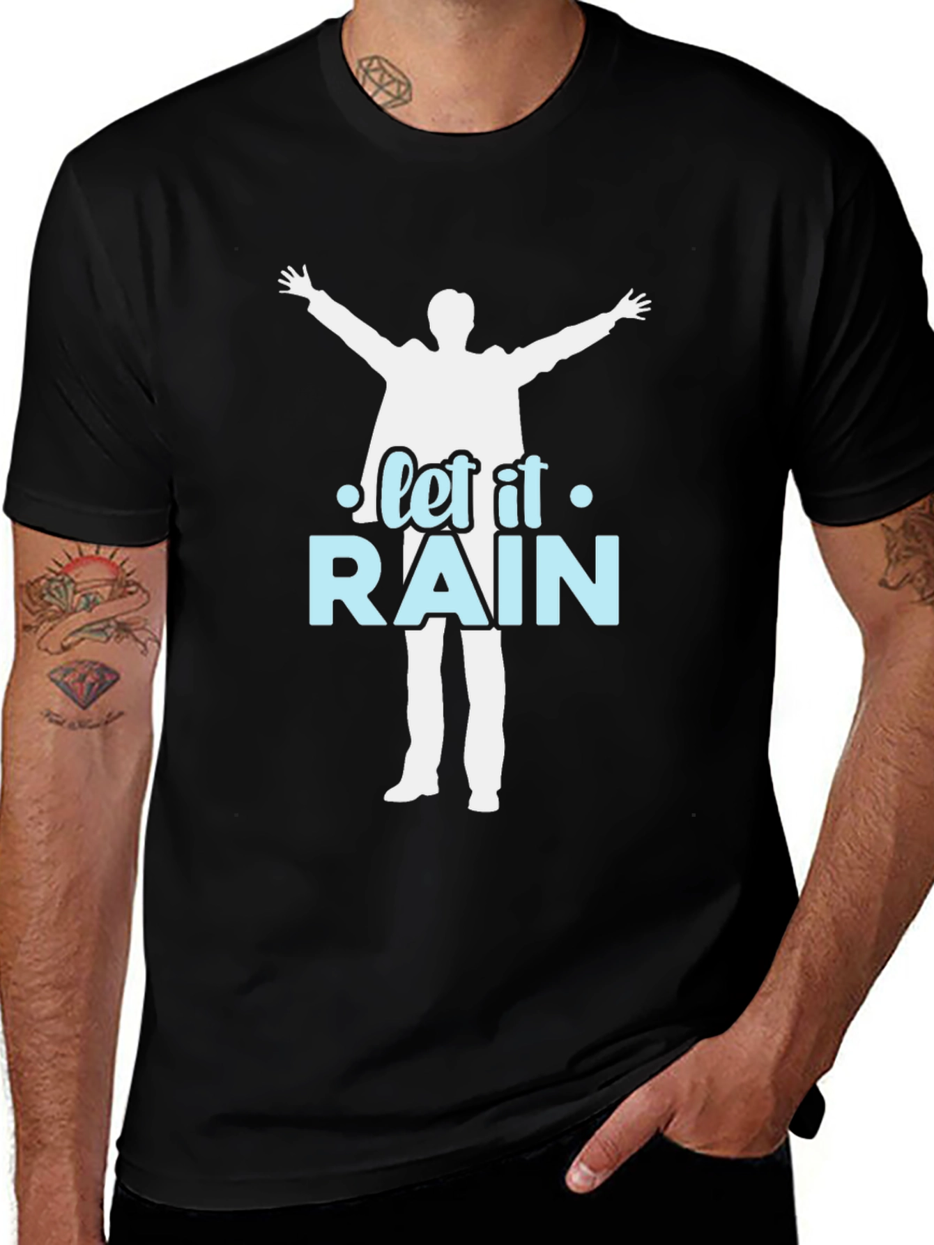 Let it Rain T-Shirt - Silhouette Design