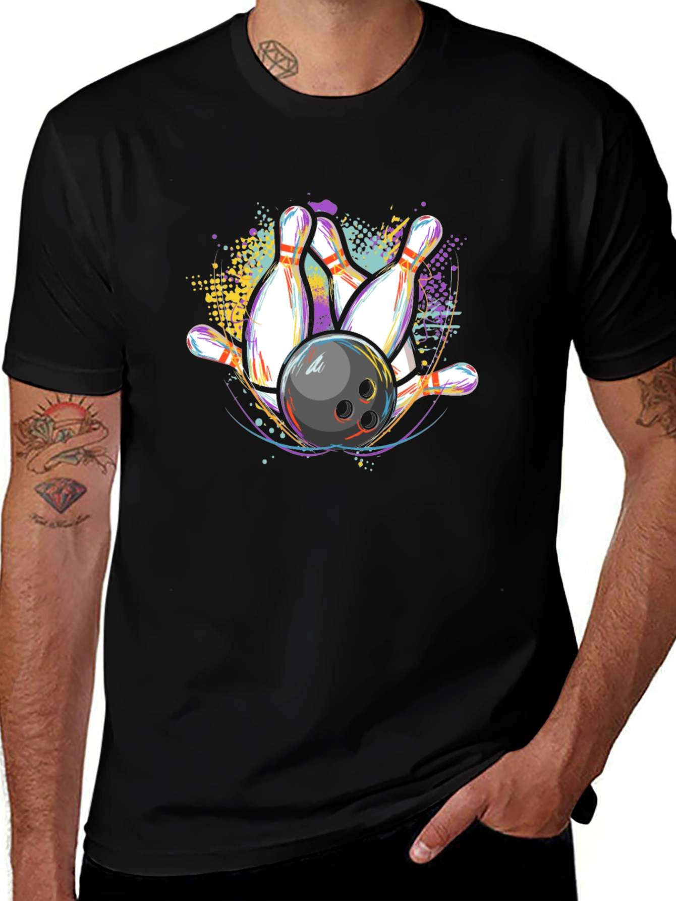 Bowling Strike Graphic T-Shirt