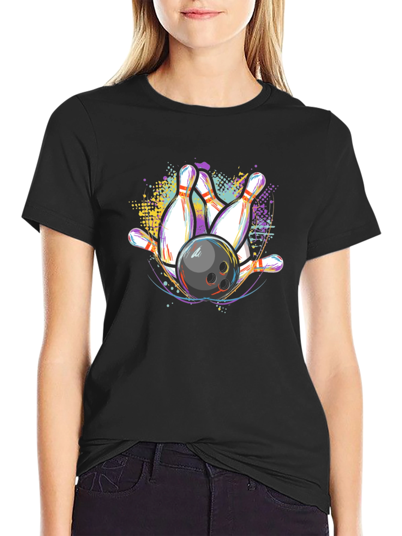 Bowling Strike Graphic T-Shirt