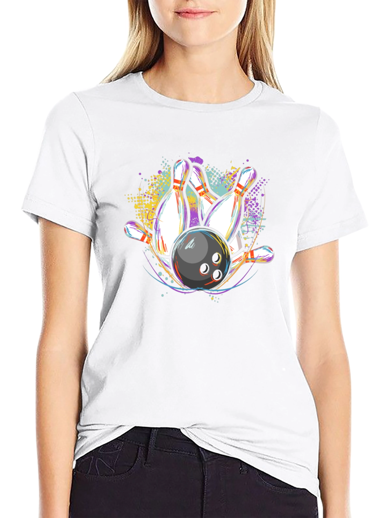 Bowling Strike Graphic T-Shirt