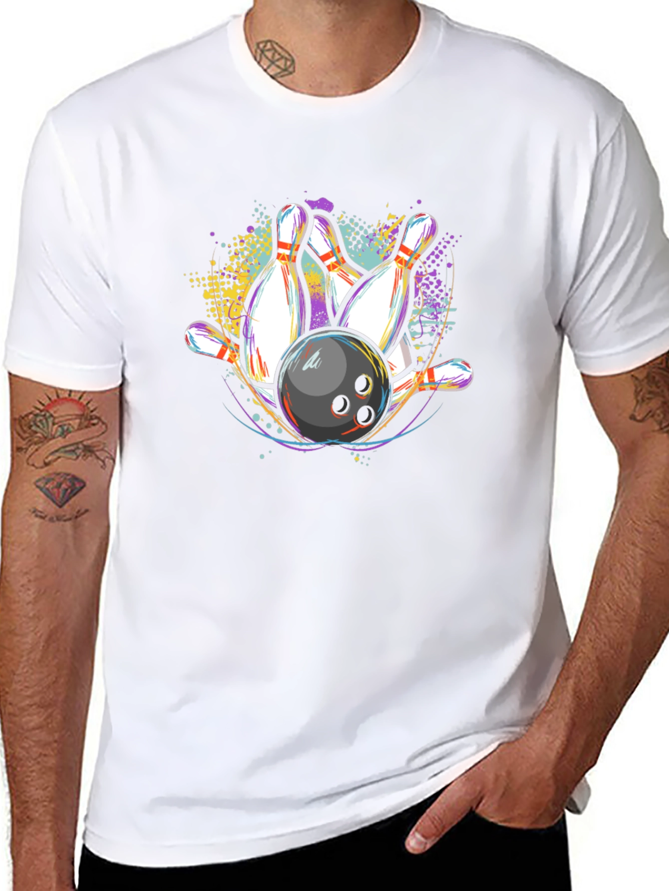 Bowling Strike Graphic T-Shirt