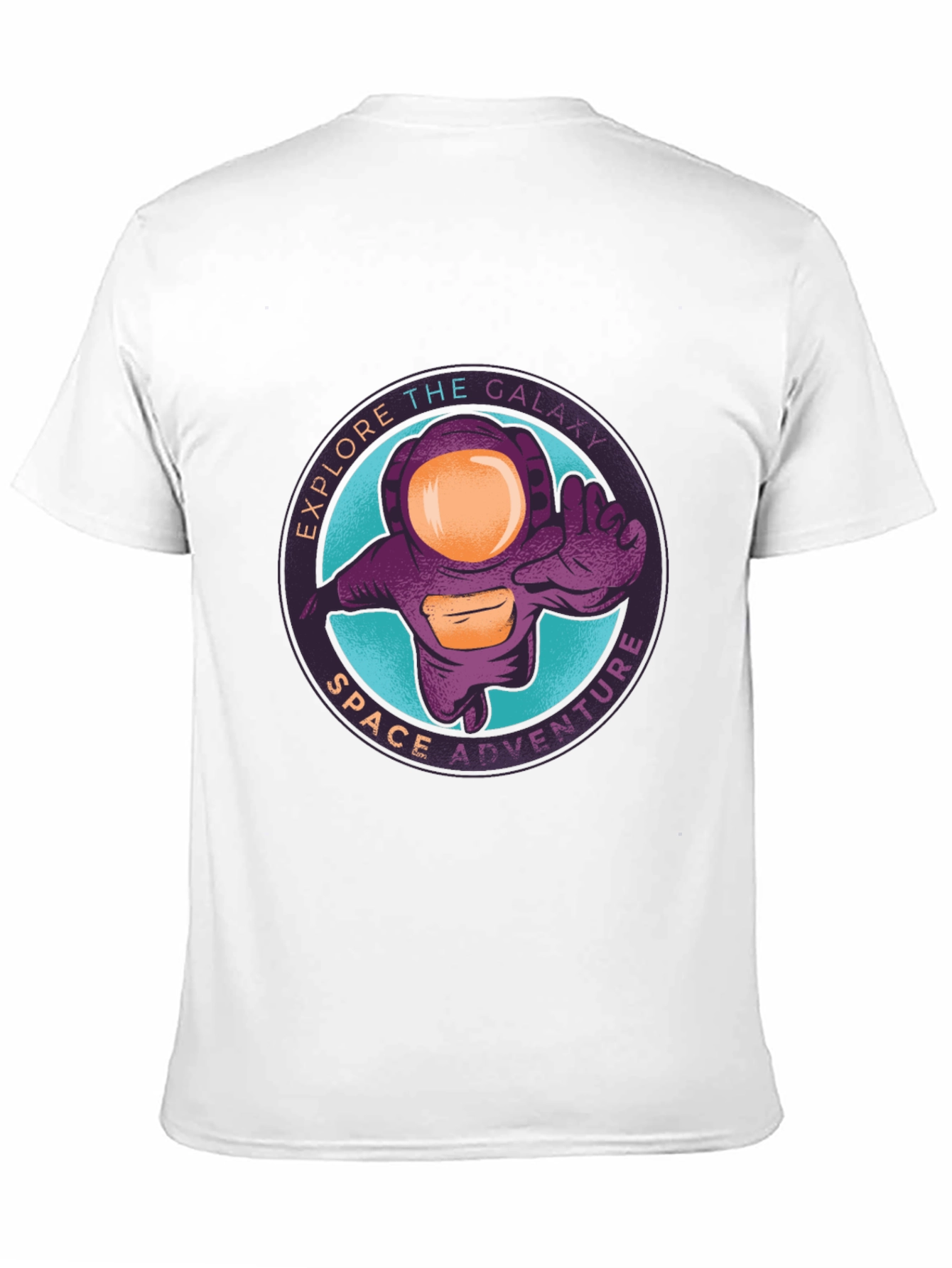 Explore Galaxy Space Adventure Black T-Shirt
