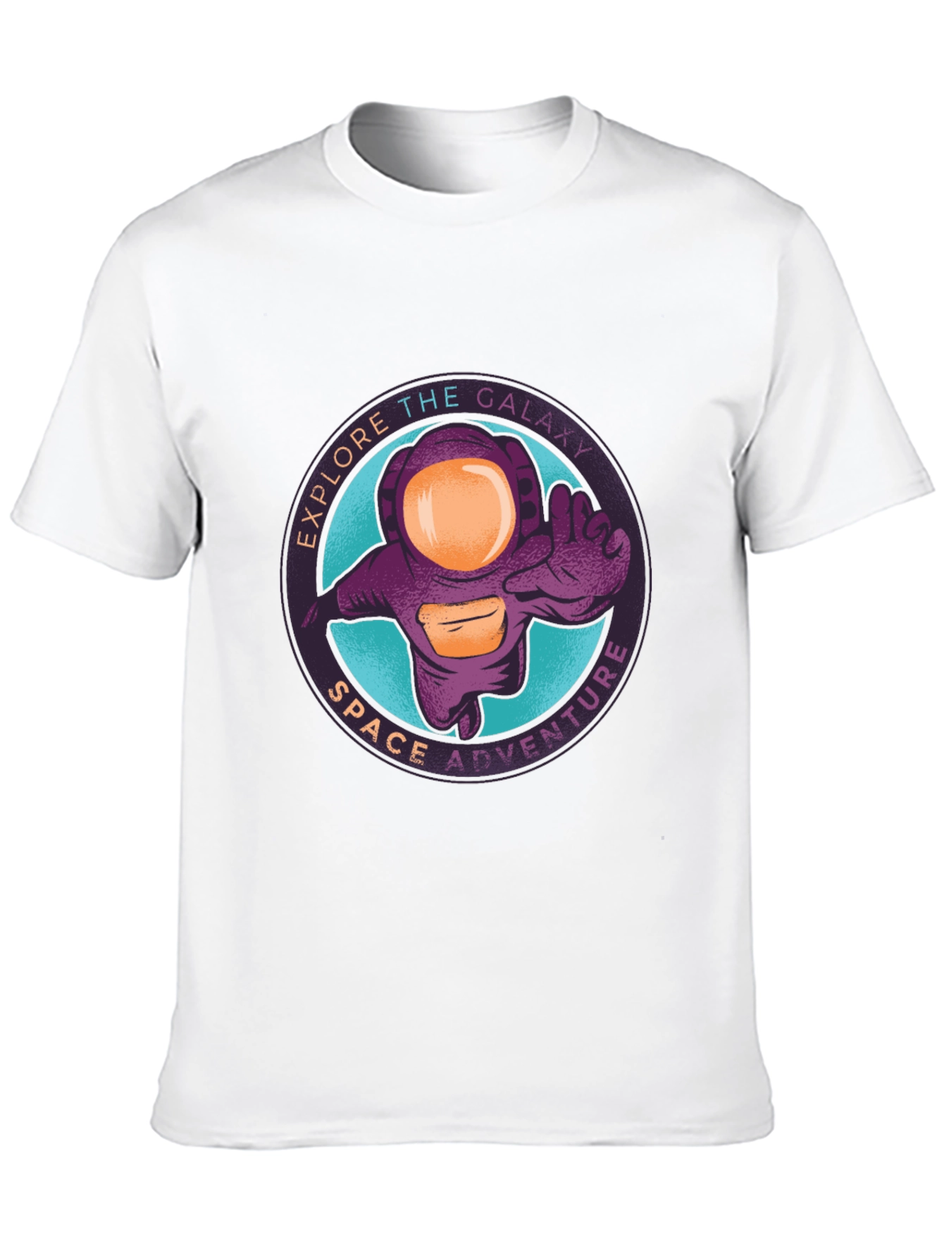 Explore Galaxy Space Adventure Black T-Shirt