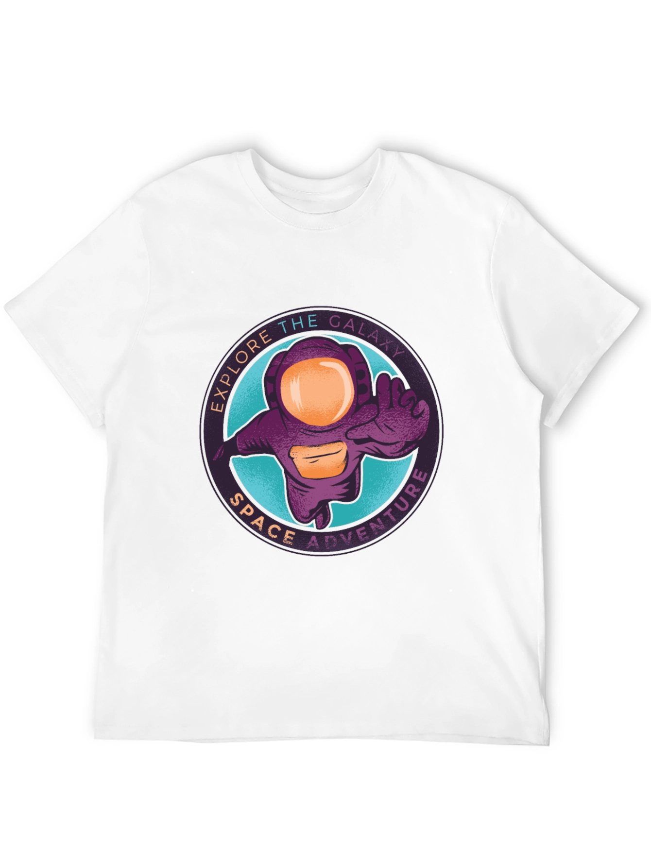 Explore Galaxy Space Adventure Black T-Shirt