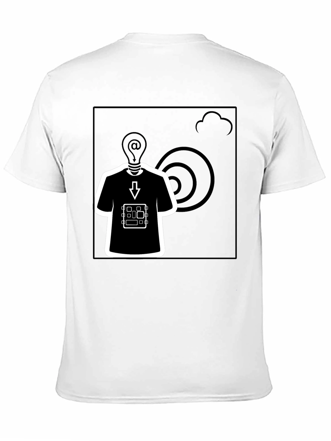 Black Graphic Tee - Tech Mind T-Shirt