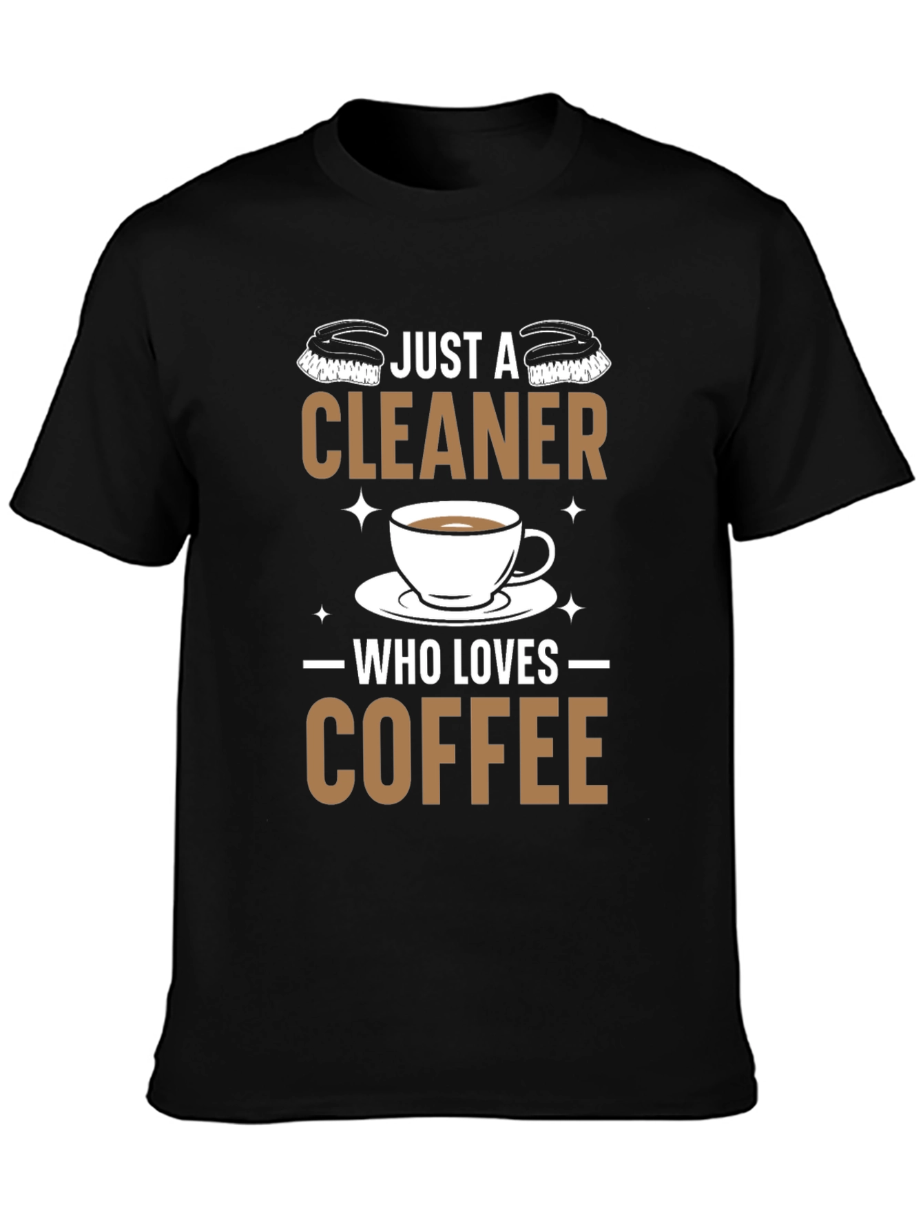 Cleaner Coffee Lover T-Shirt - Black