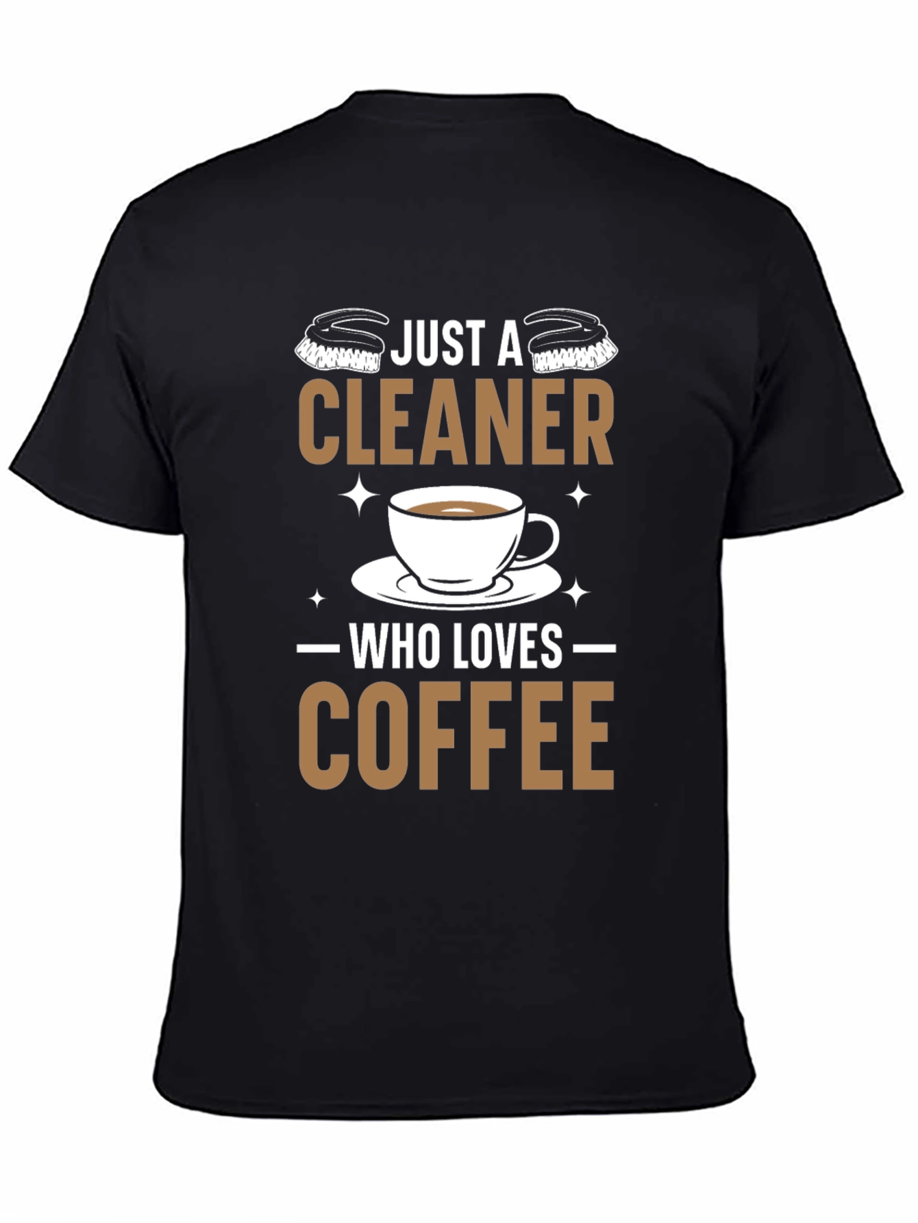 Cleaner Coffee Lover T-Shirt - Black