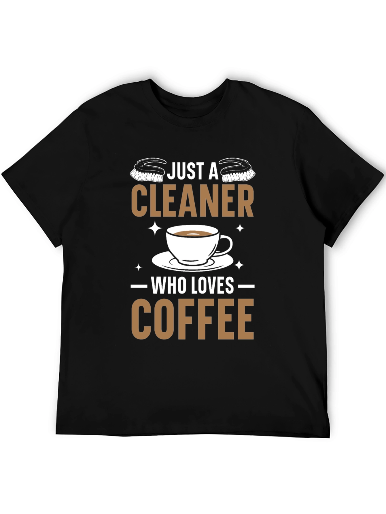 Cleaner Coffee Lover T-Shirt - Black