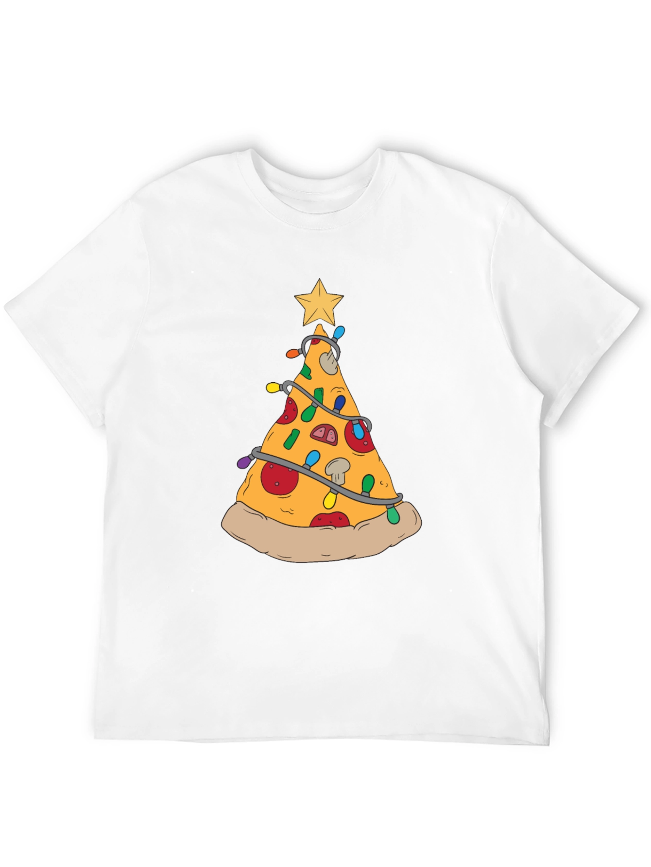 Pizza Christmas Tree T-Shirt - Festive Food Tee