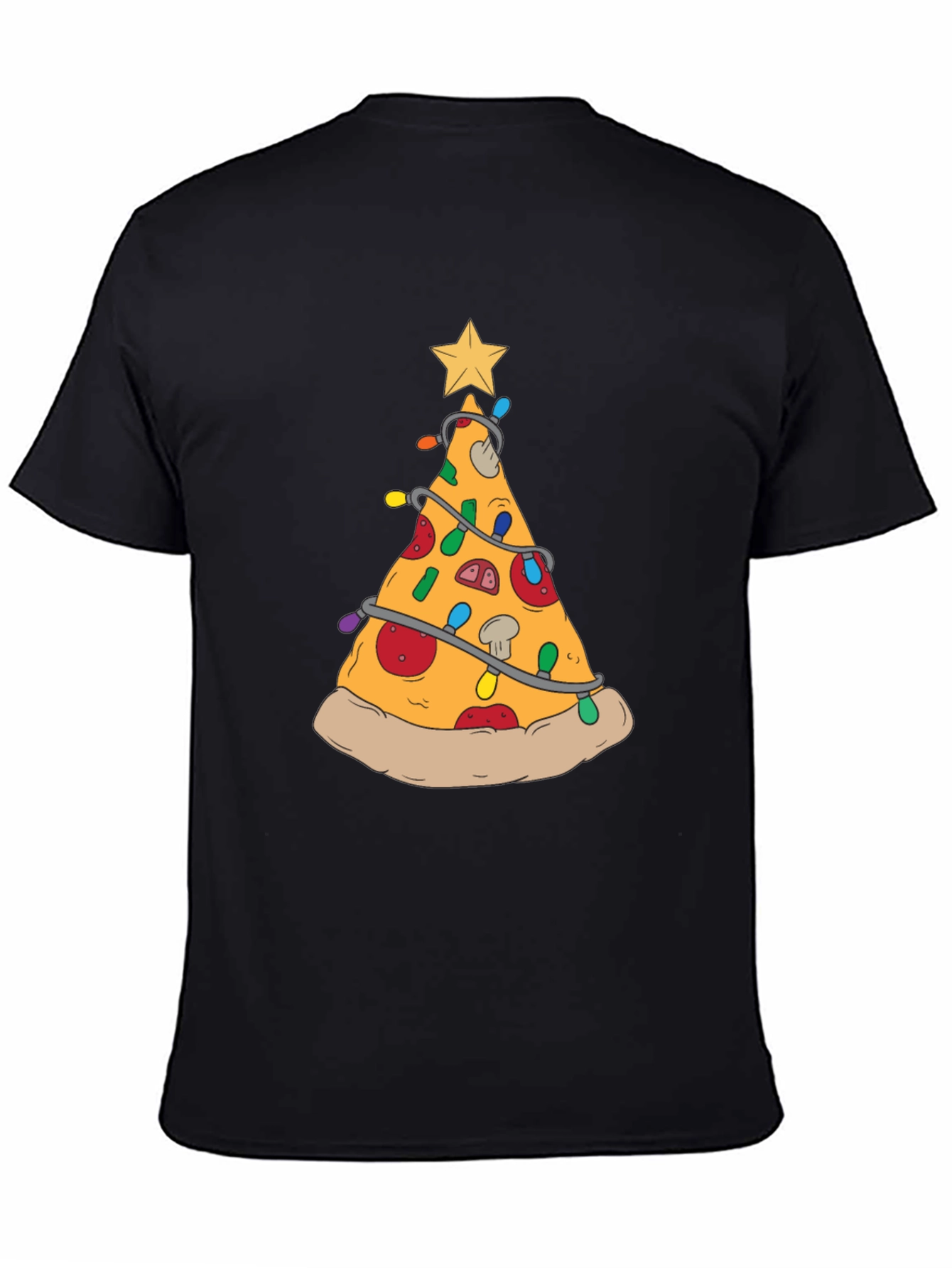 Pizza Christmas Tree T-Shirt - Festive Food Tee