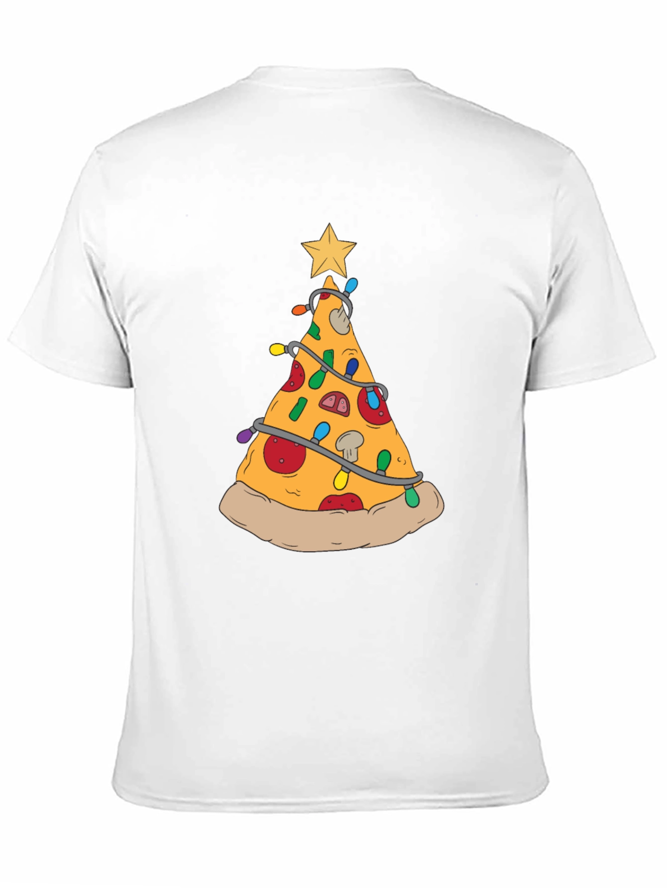 Pizza Christmas Tree T-Shirt - Festive Food Tee