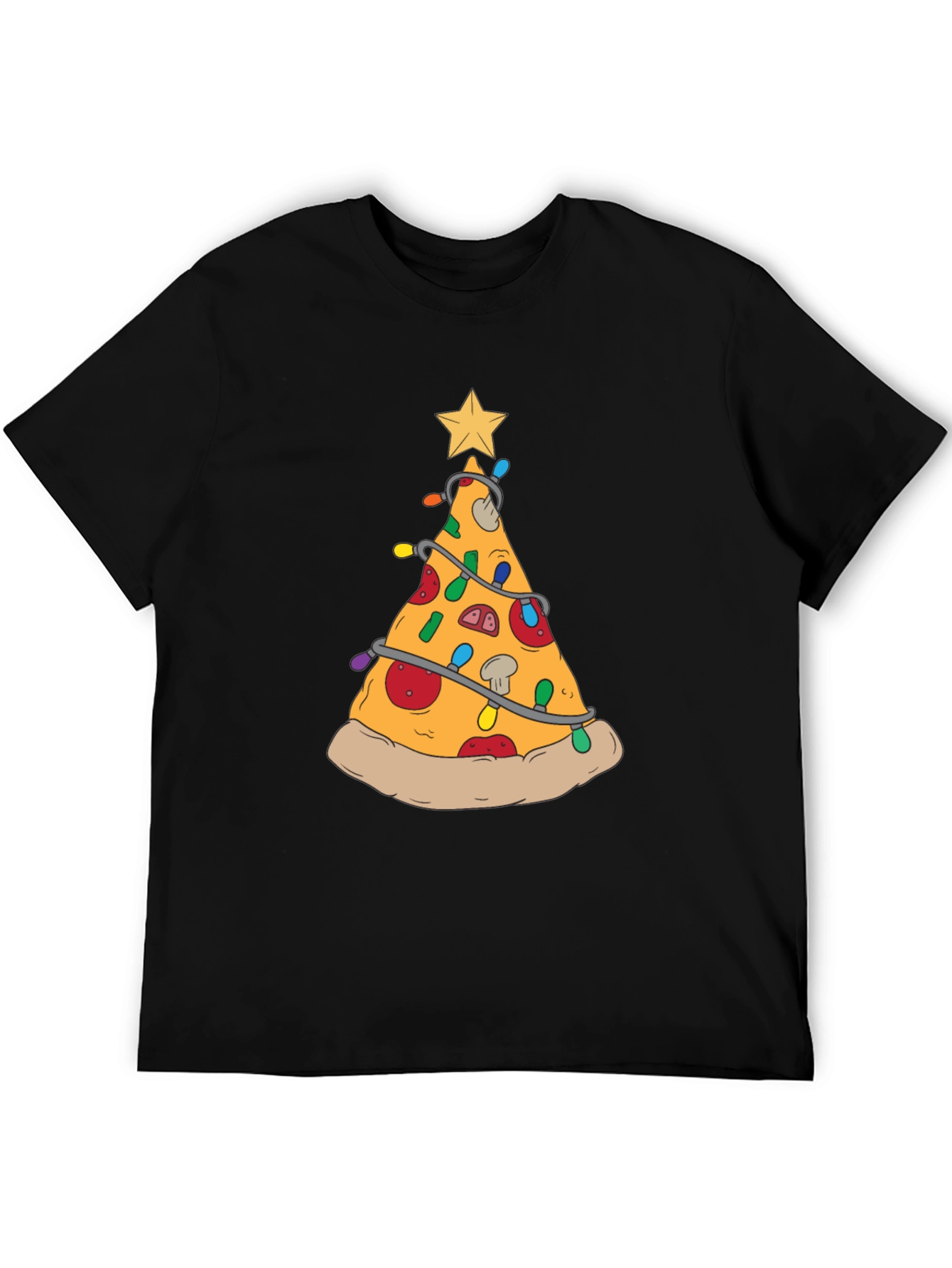 Pizza Christmas Tree T-Shirt - Festive Food Tee