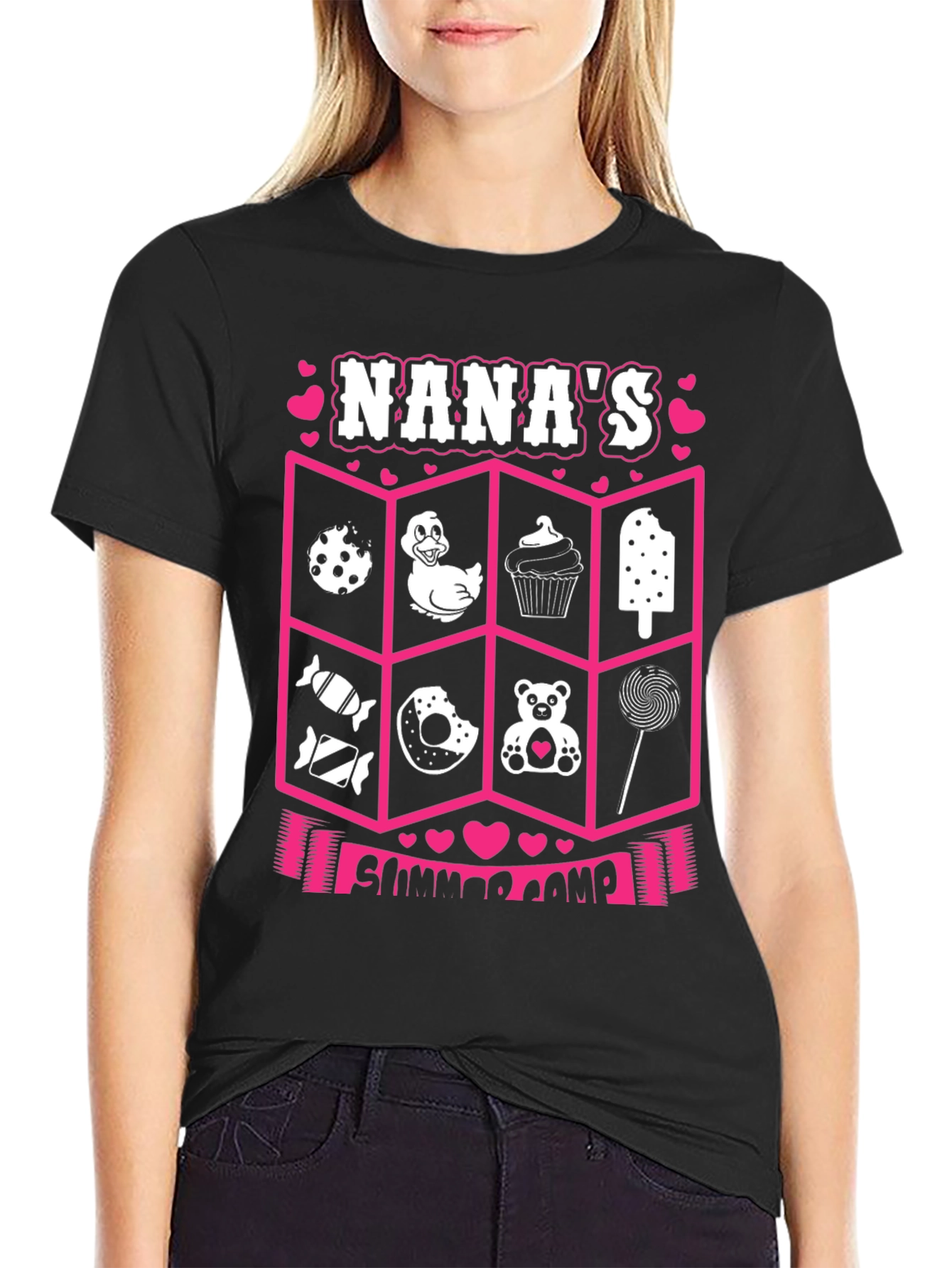 Nanas Summer Camp Graphic T-Shirt