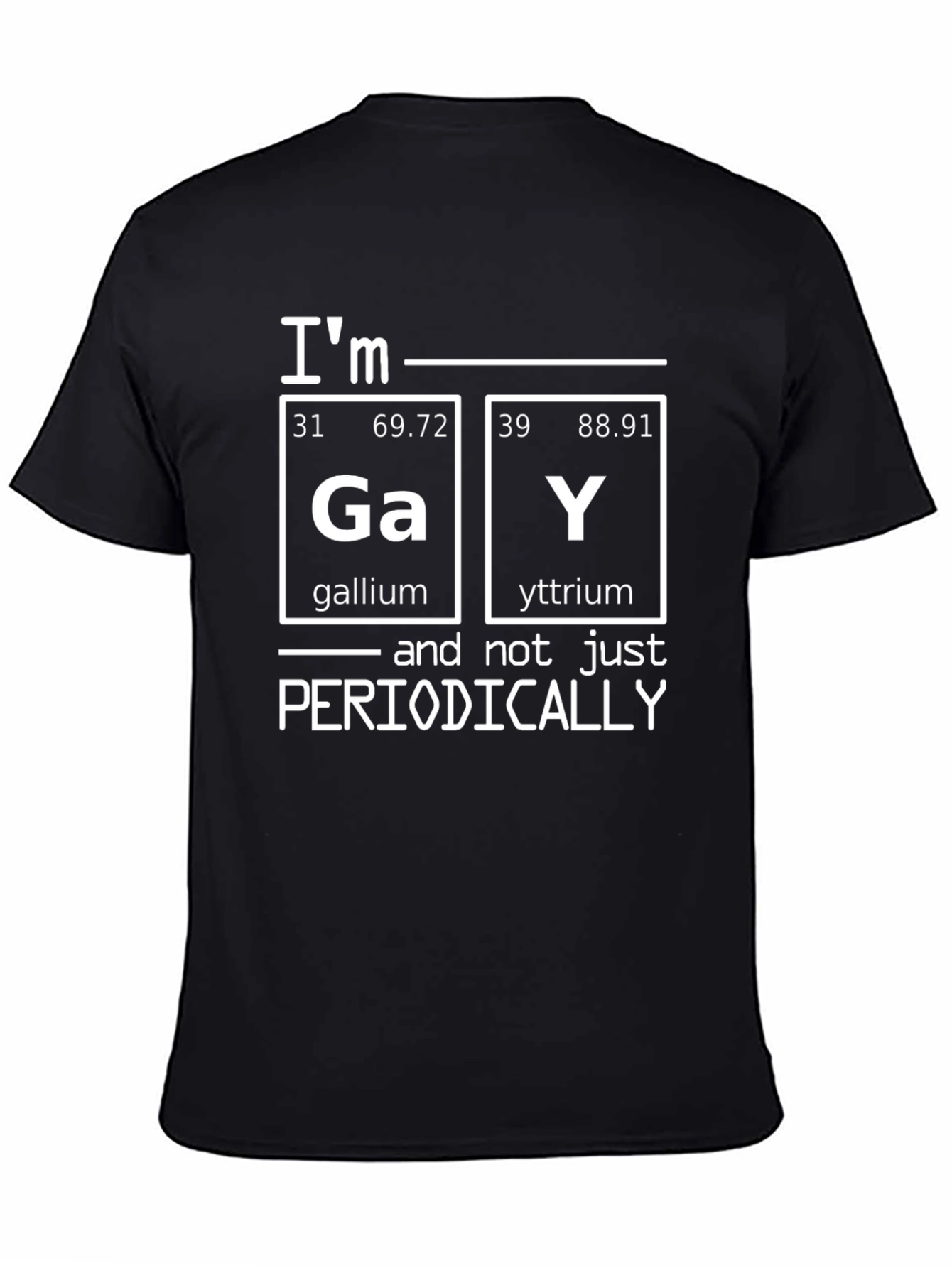 Funny Science Gay Pun T-Shirt - Gallium Yttrium Tee