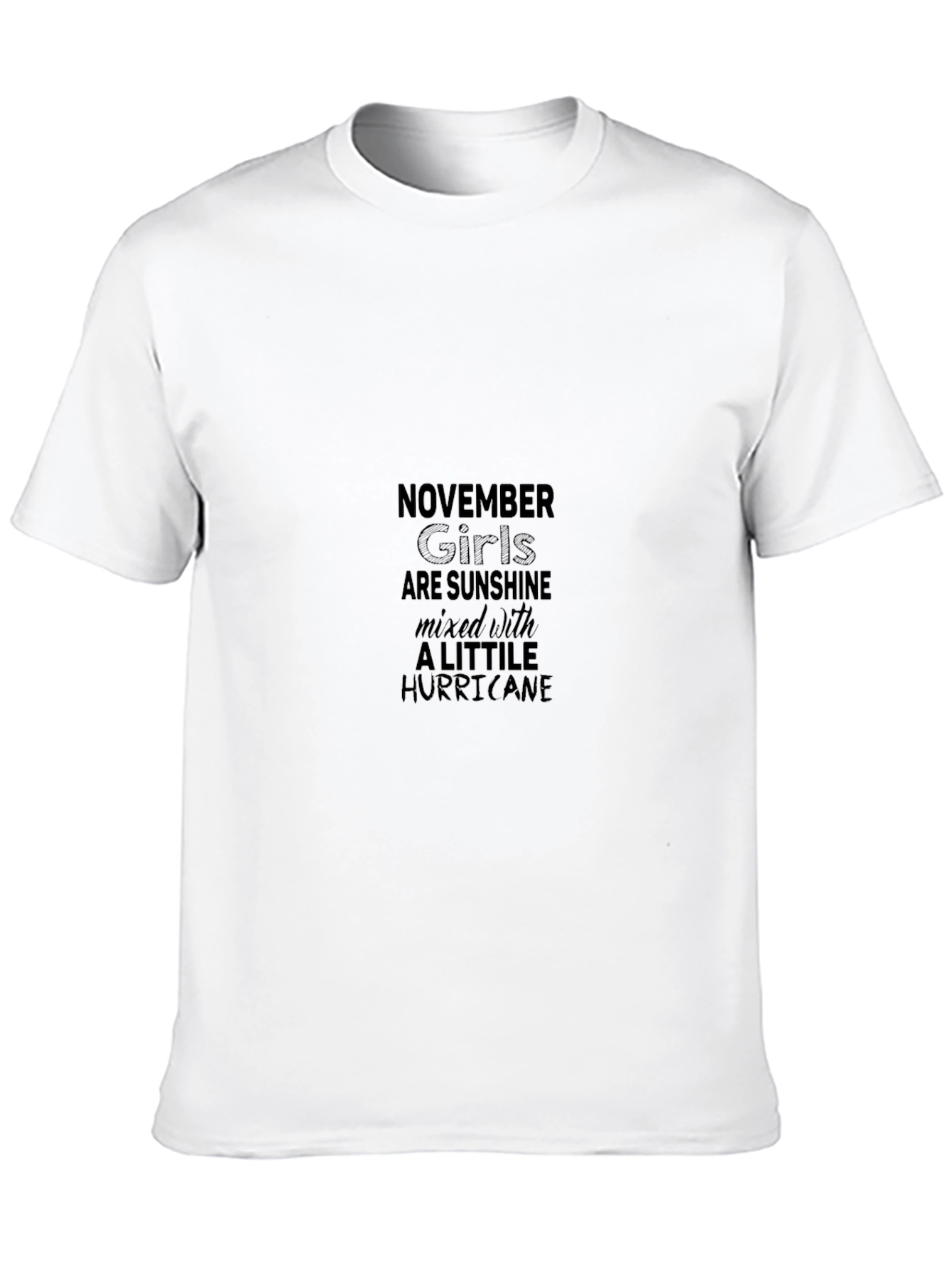 November Girls Sunshine Hurricane Black T-Shirt