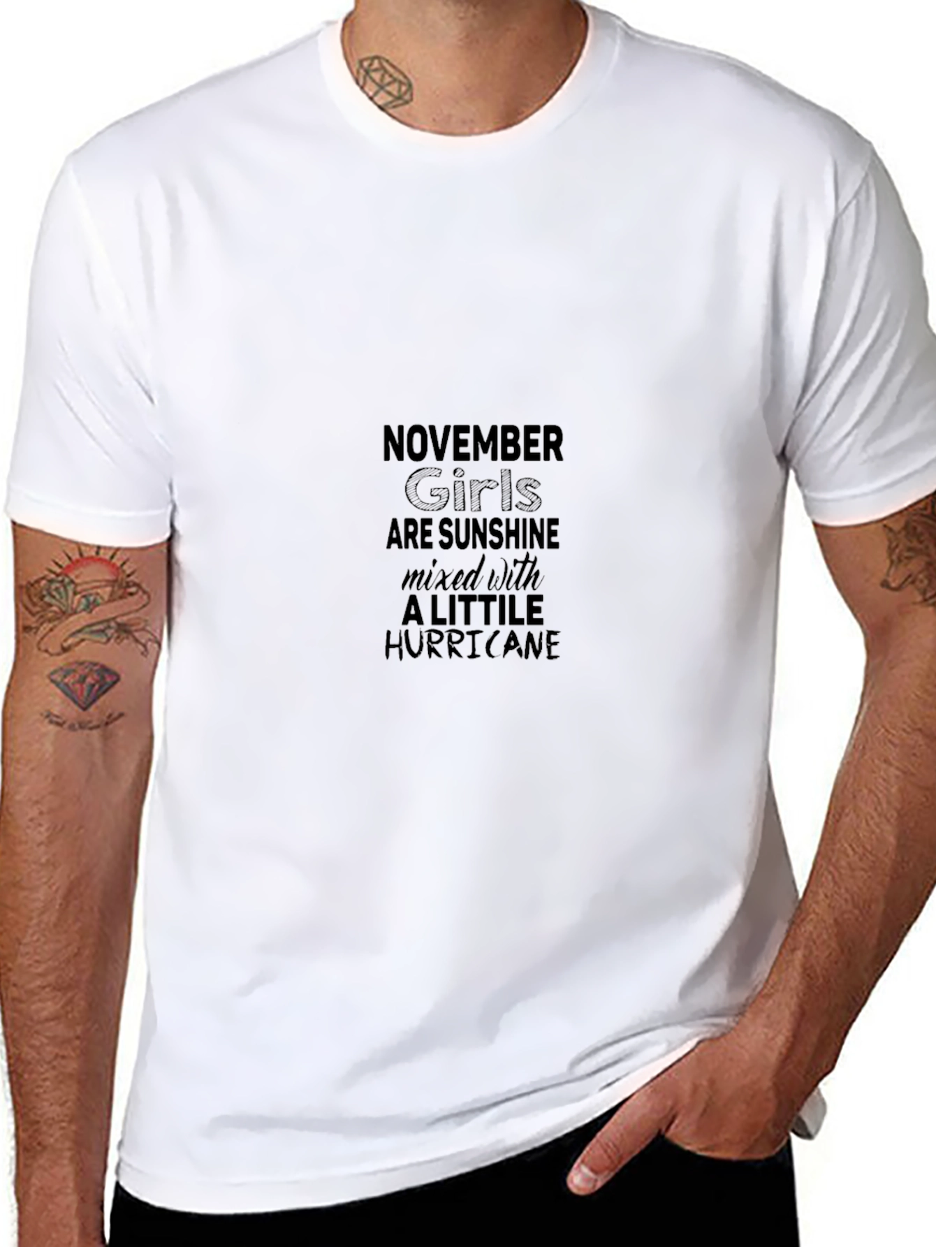 November Girls Sunshine Hurricane Black T-Shirt