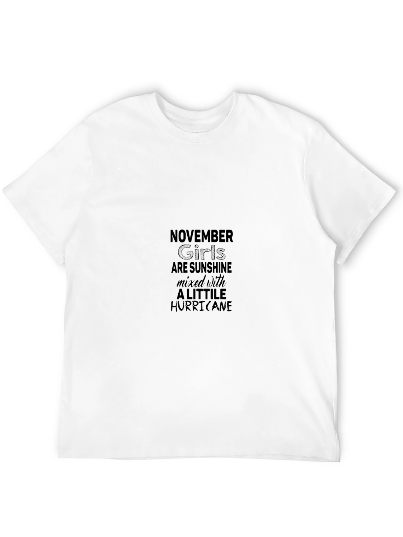 November Girls Sunshine Hurricane Black T-Shirt