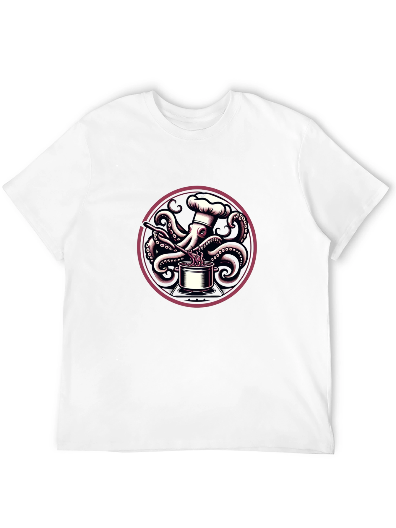 Chef Octopus Graphic T-Shirt - Unique Design