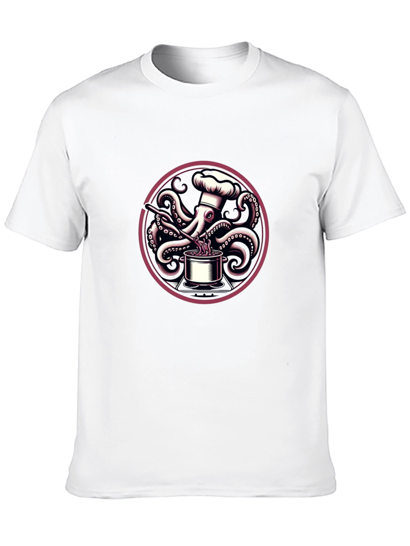 Chef Octopus Graphic T-Shirt - Unique Design