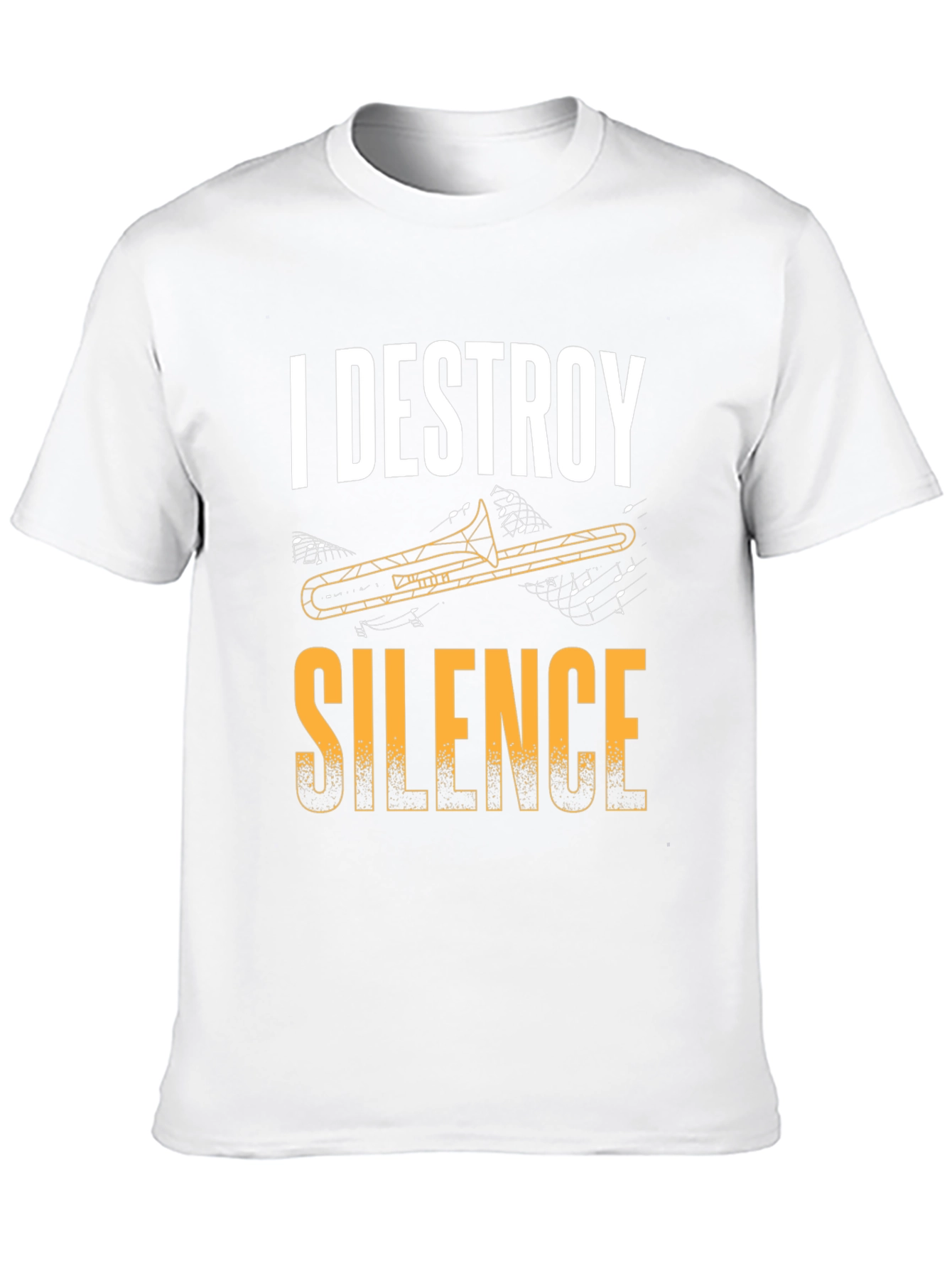 I Destroy Silence Trombone T-Shirt