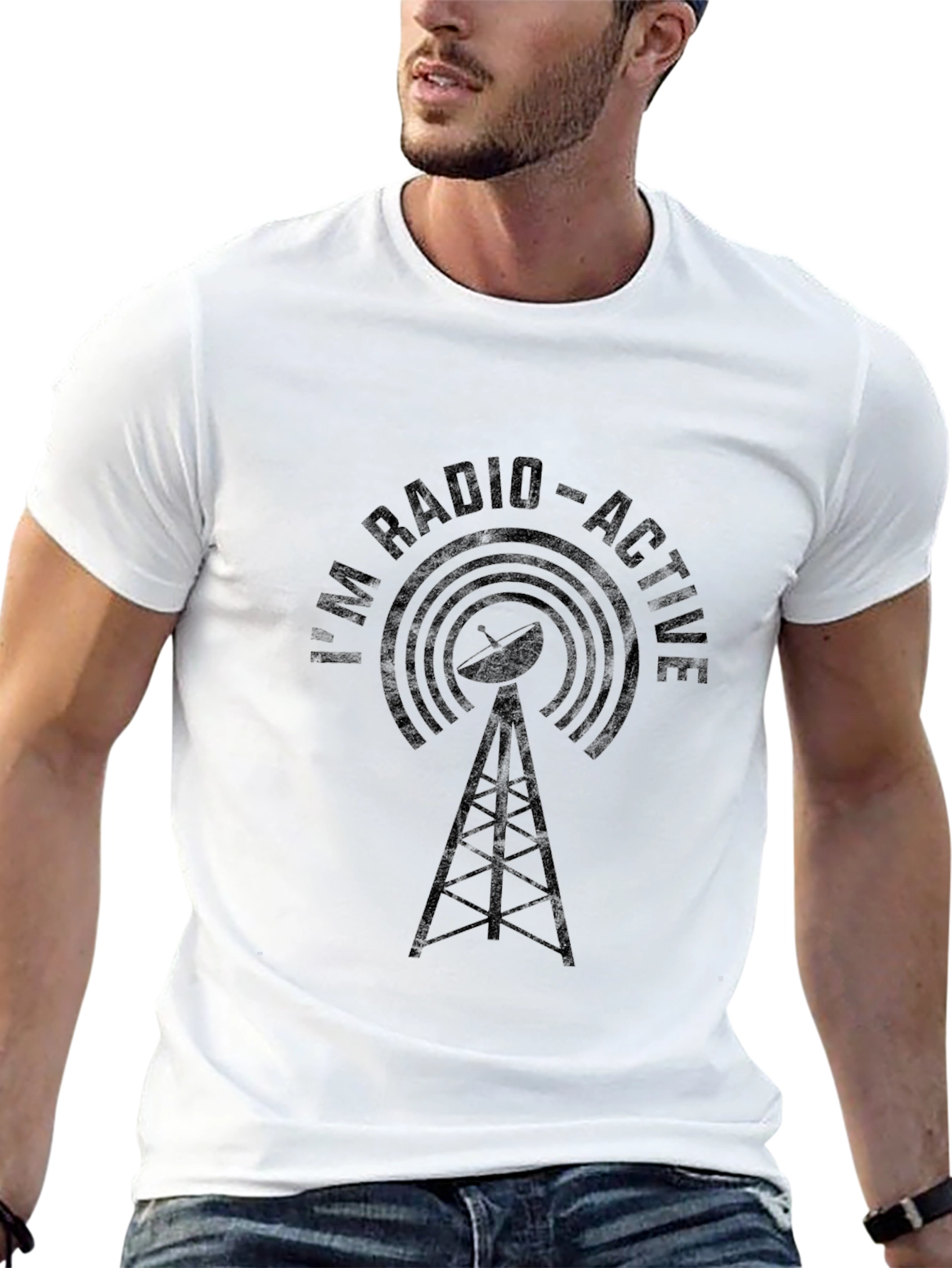 Radio-Active Graphic T-Shirt - Novelty Tee