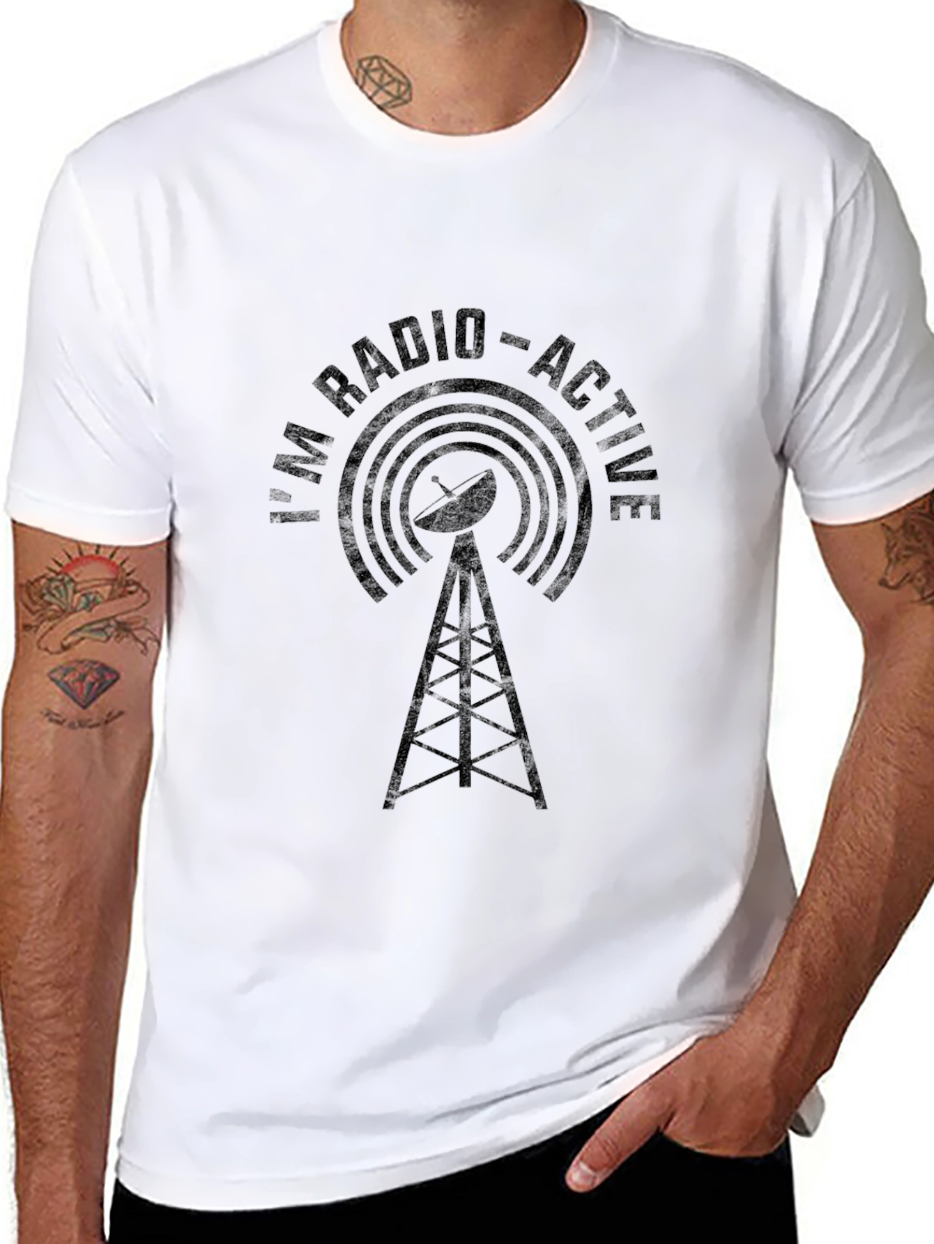 Radio-Active Graphic T-Shirt - Novelty Tee