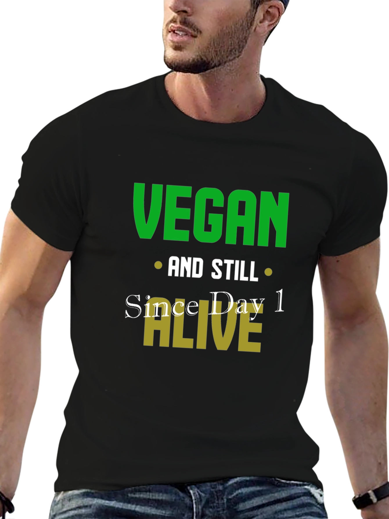 Vegan And Still Alive T-Shirt - Funny Vegan Tee