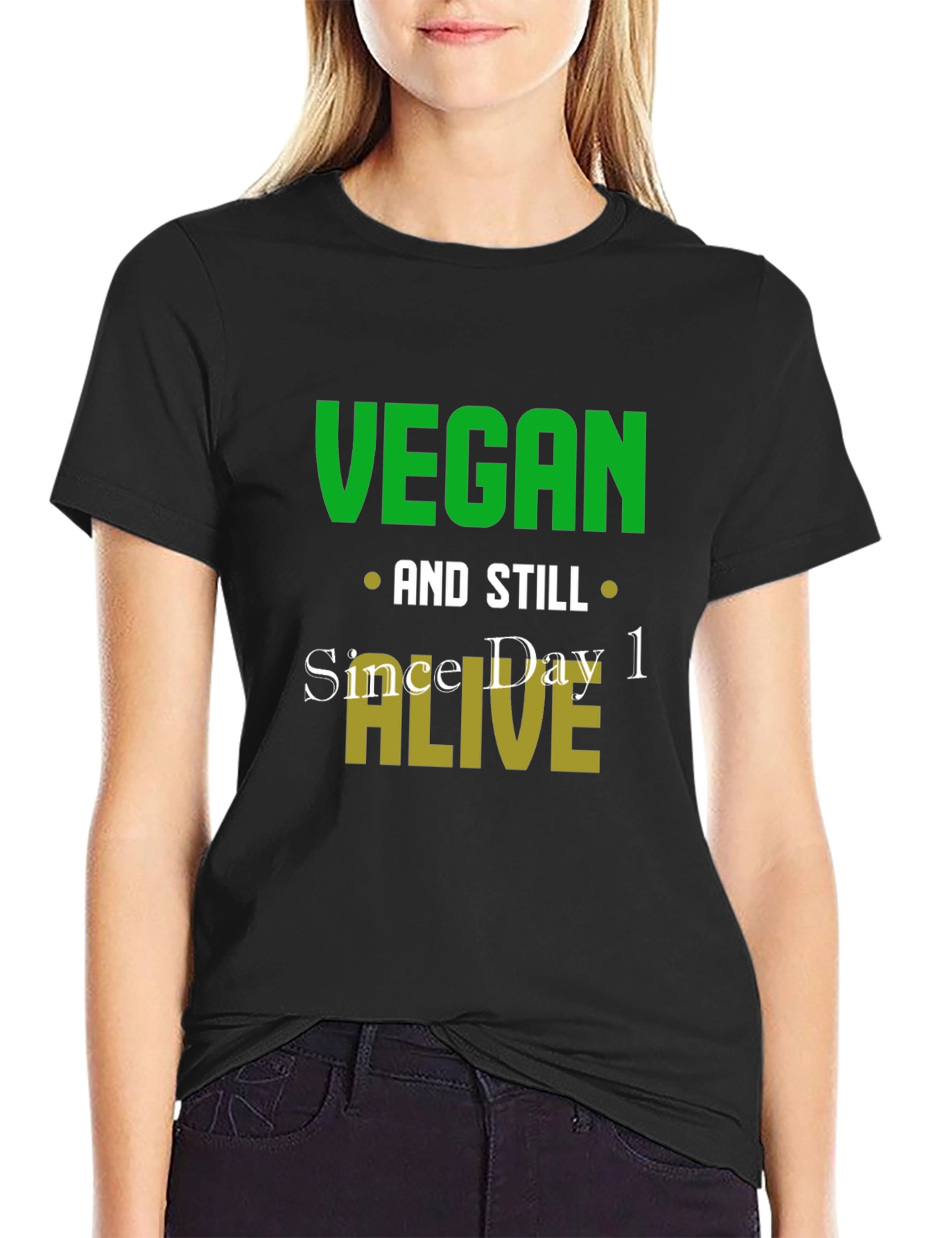 Vegan And Still Alive T-Shirt - Funny Vegan Tee