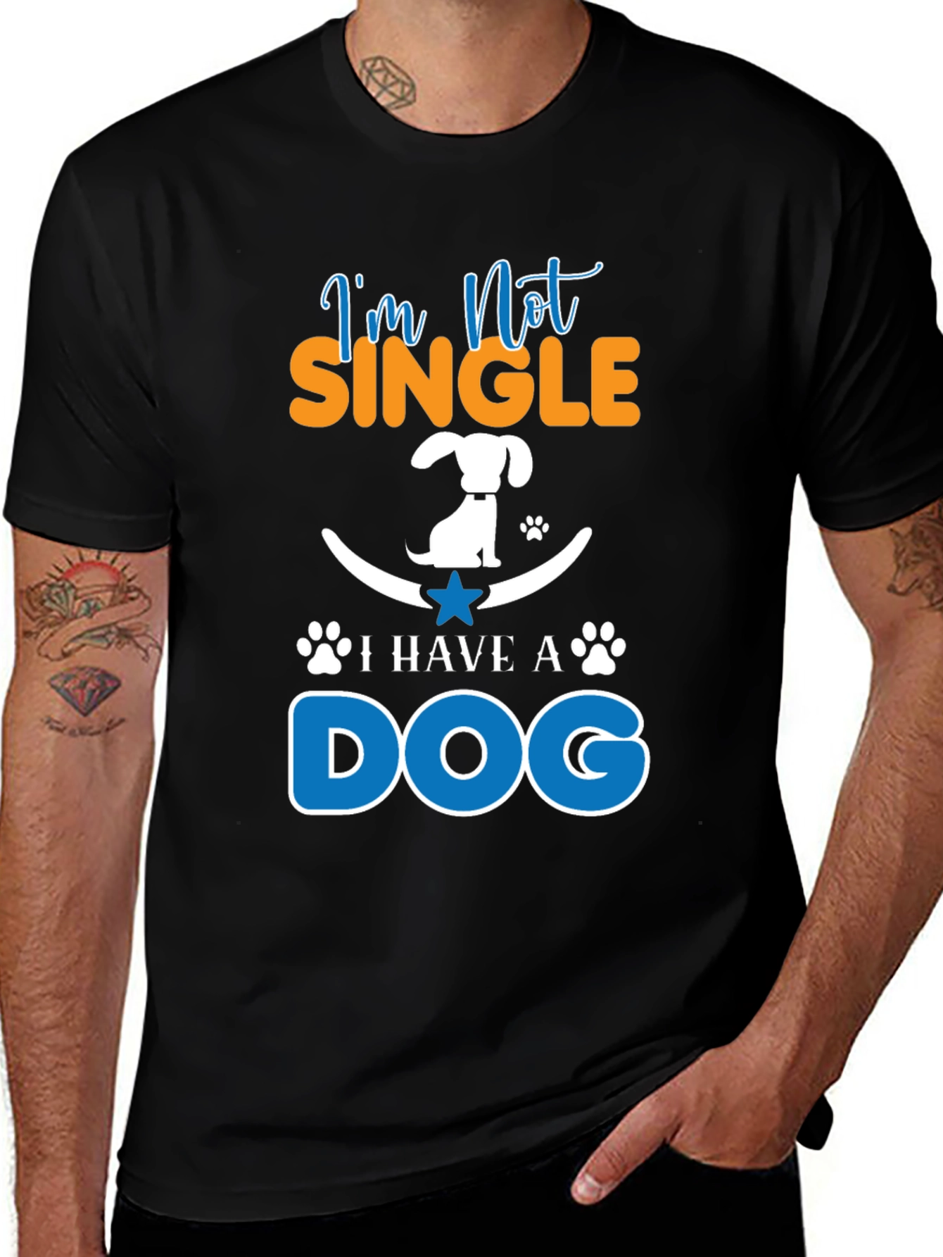 Im Not Single I Have A Dog Graphic Tee