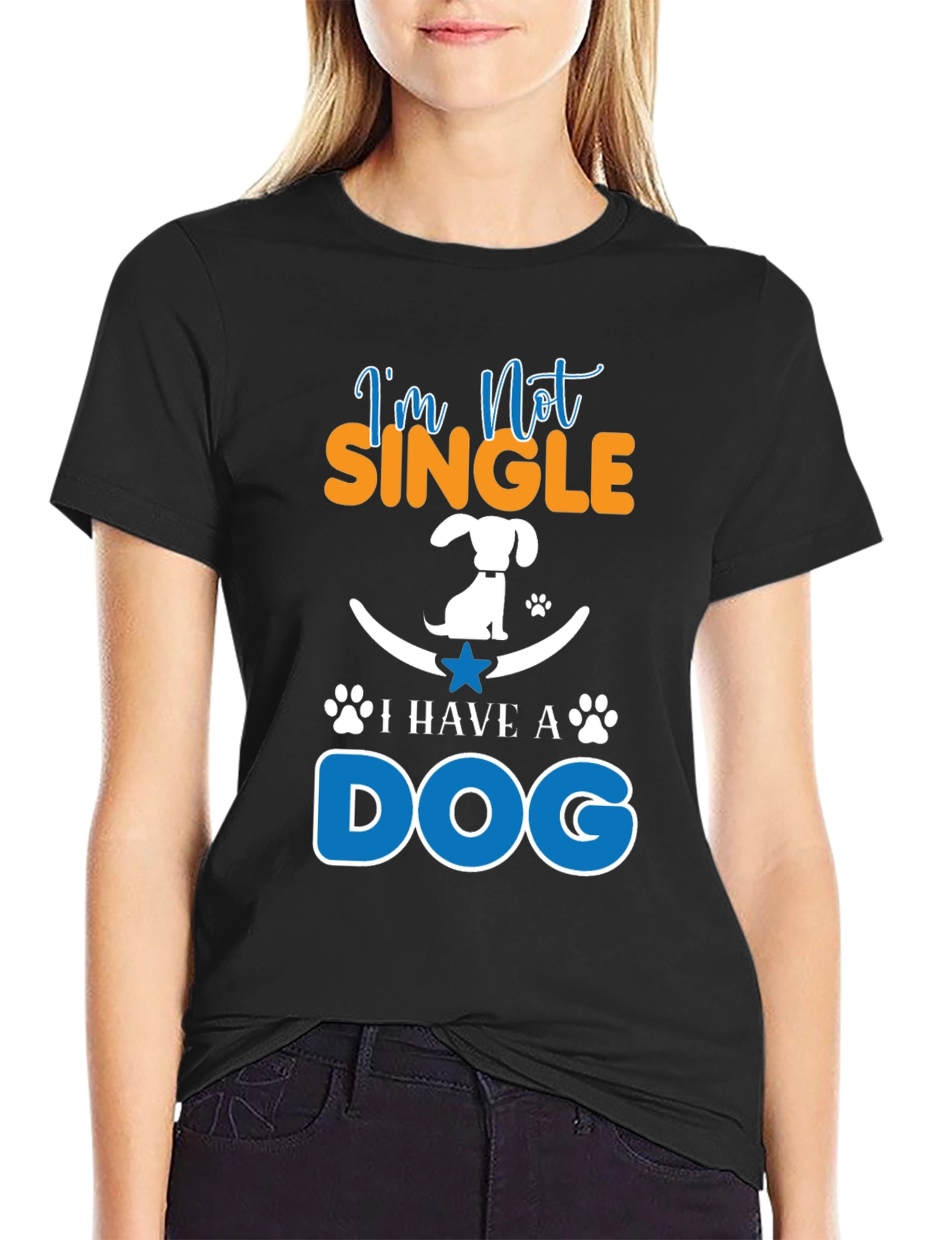 Im Not Single I Have A Dog Graphic Tee