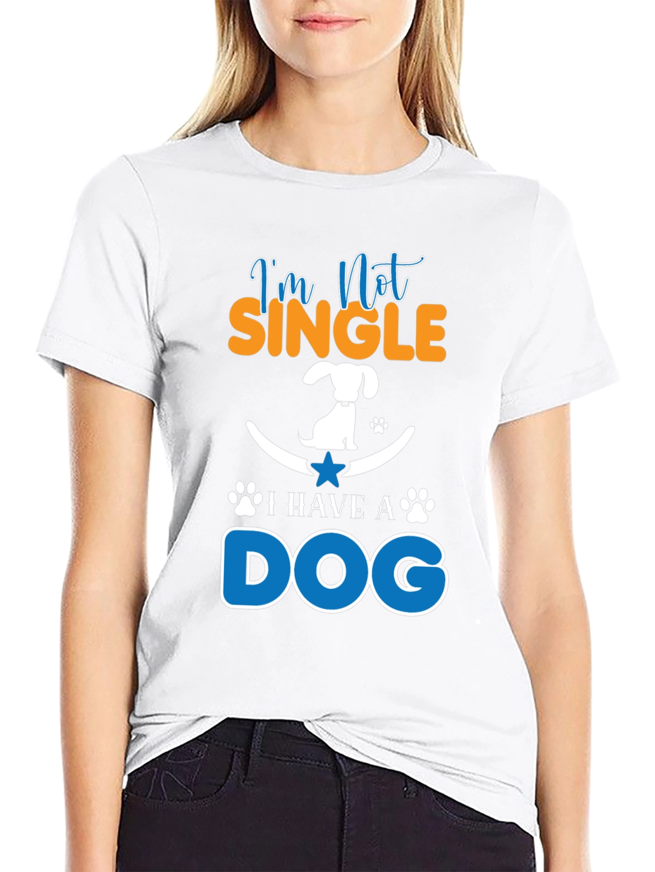 Im Not Single I Have A Dog Graphic Tee