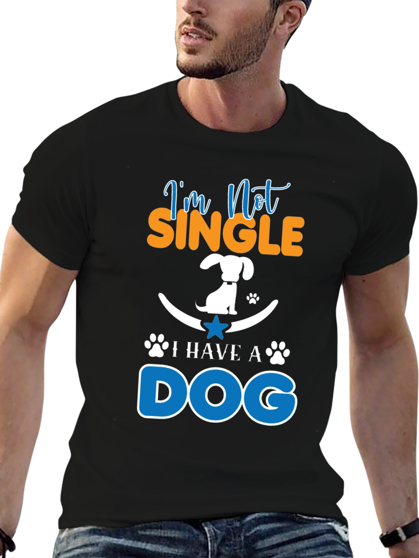 Im Not Single I Have A Dog Graphic Tee