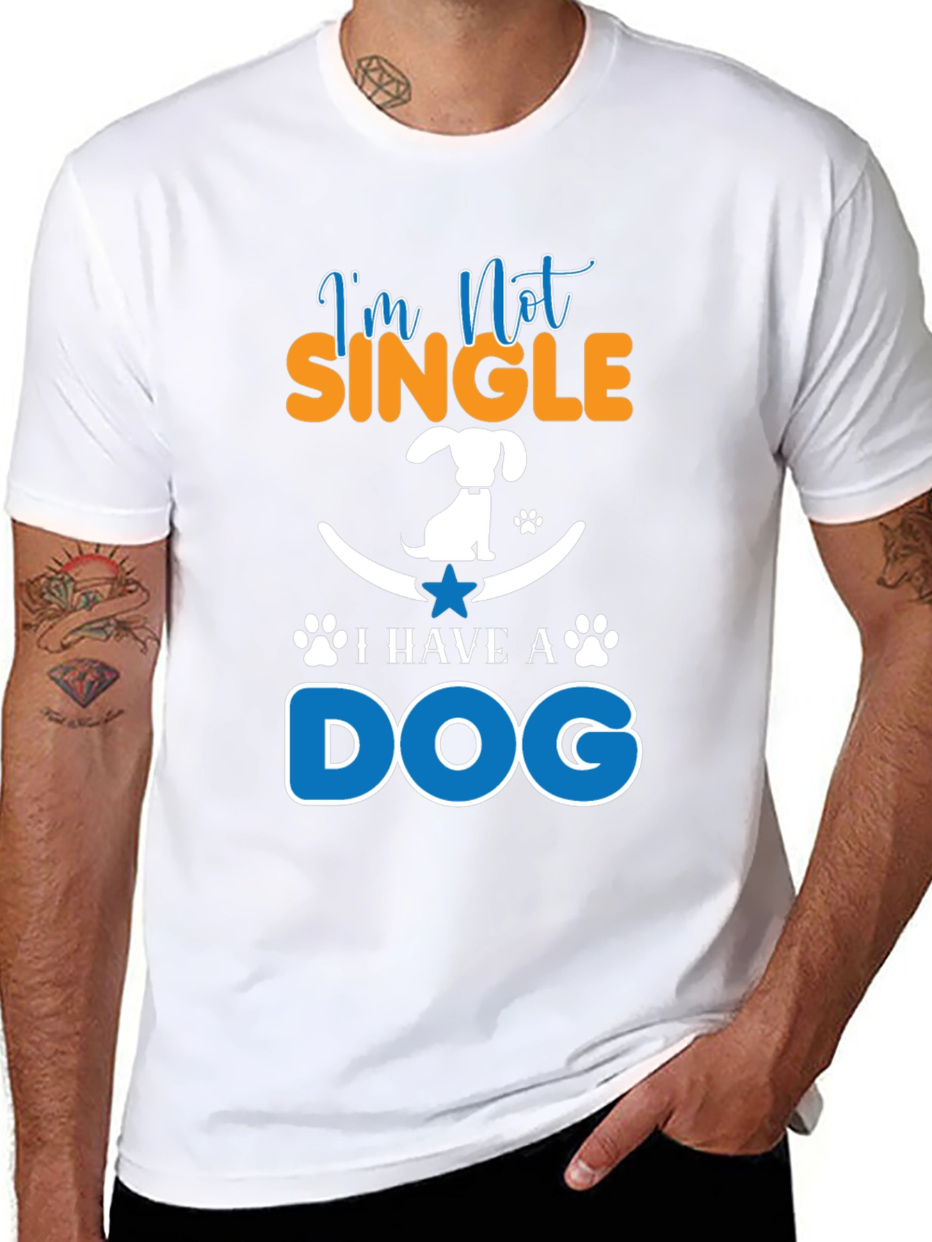 Im Not Single I Have A Dog Graphic Tee
