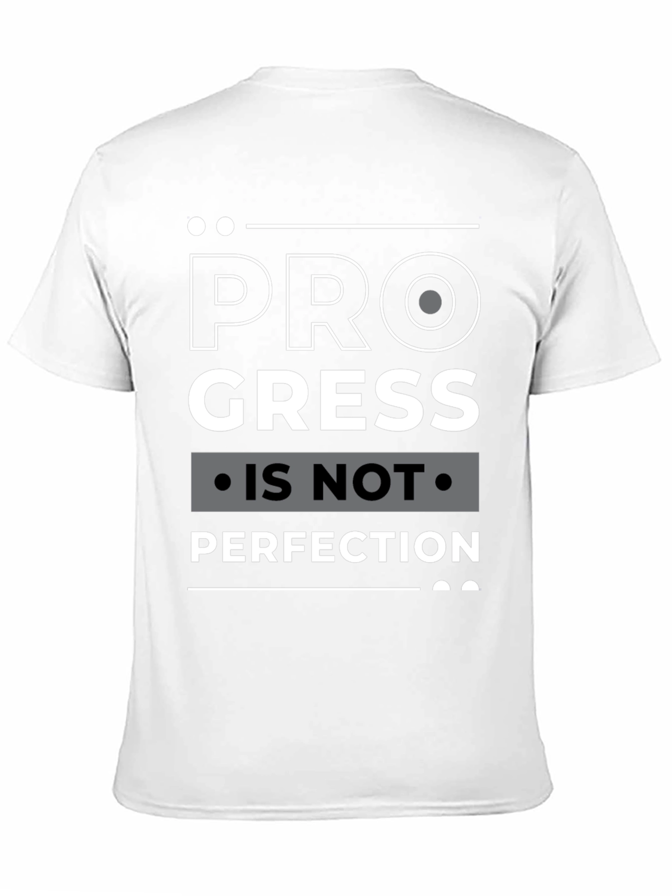 Progress Over Perfection Black Graphic Tee