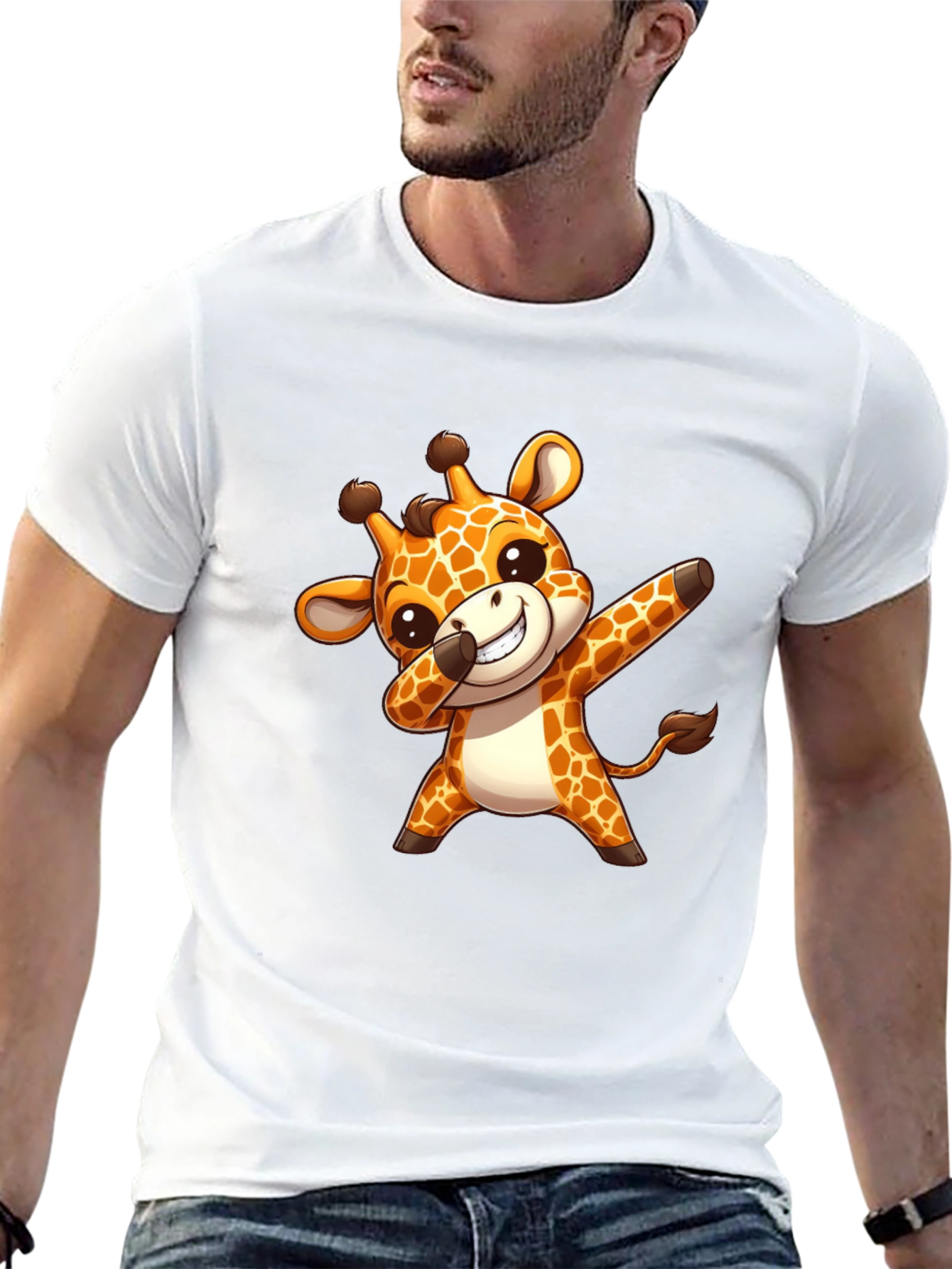 Cute Giraffe Dab T-Shirt - Trendy & Unique Design