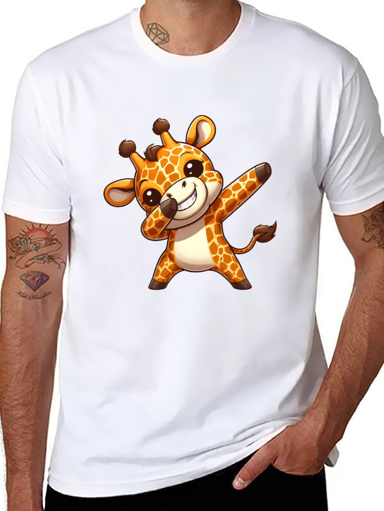 Cute Giraffe Dab T-Shirt - Trendy & Unique Design