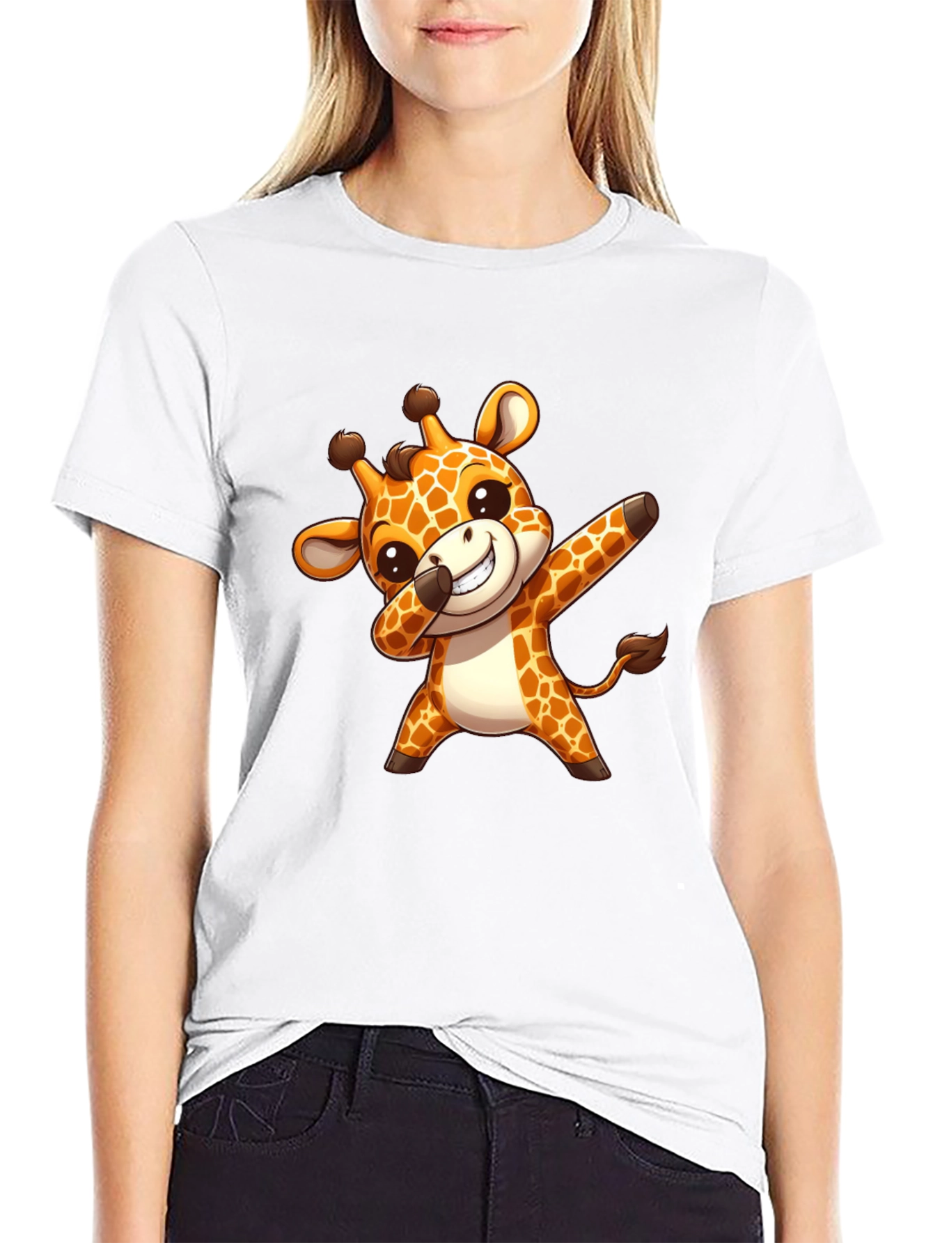 Cute Giraffe Dab T-Shirt - Trendy & Unique Design