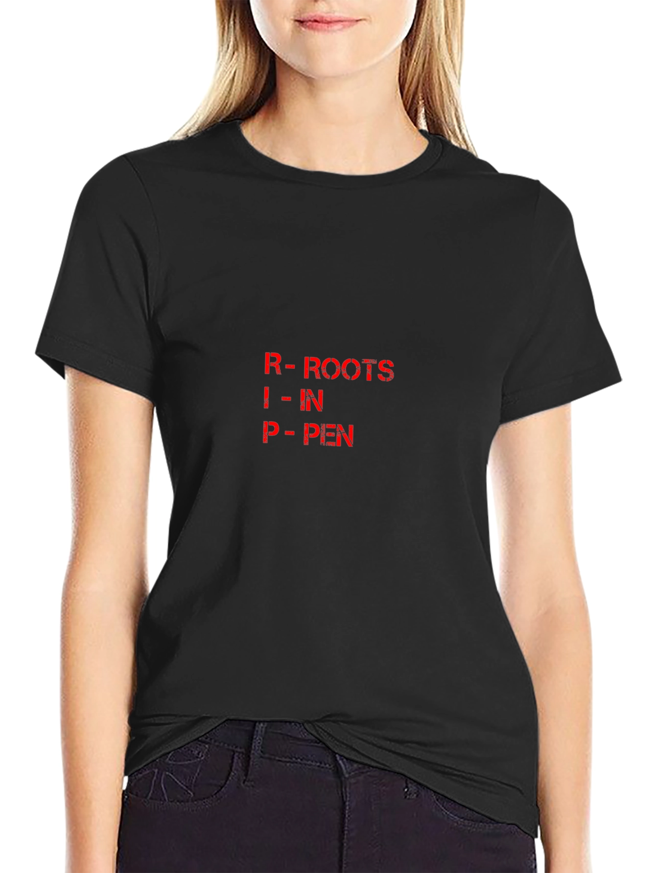 Roots In Pen Black T-Shirt