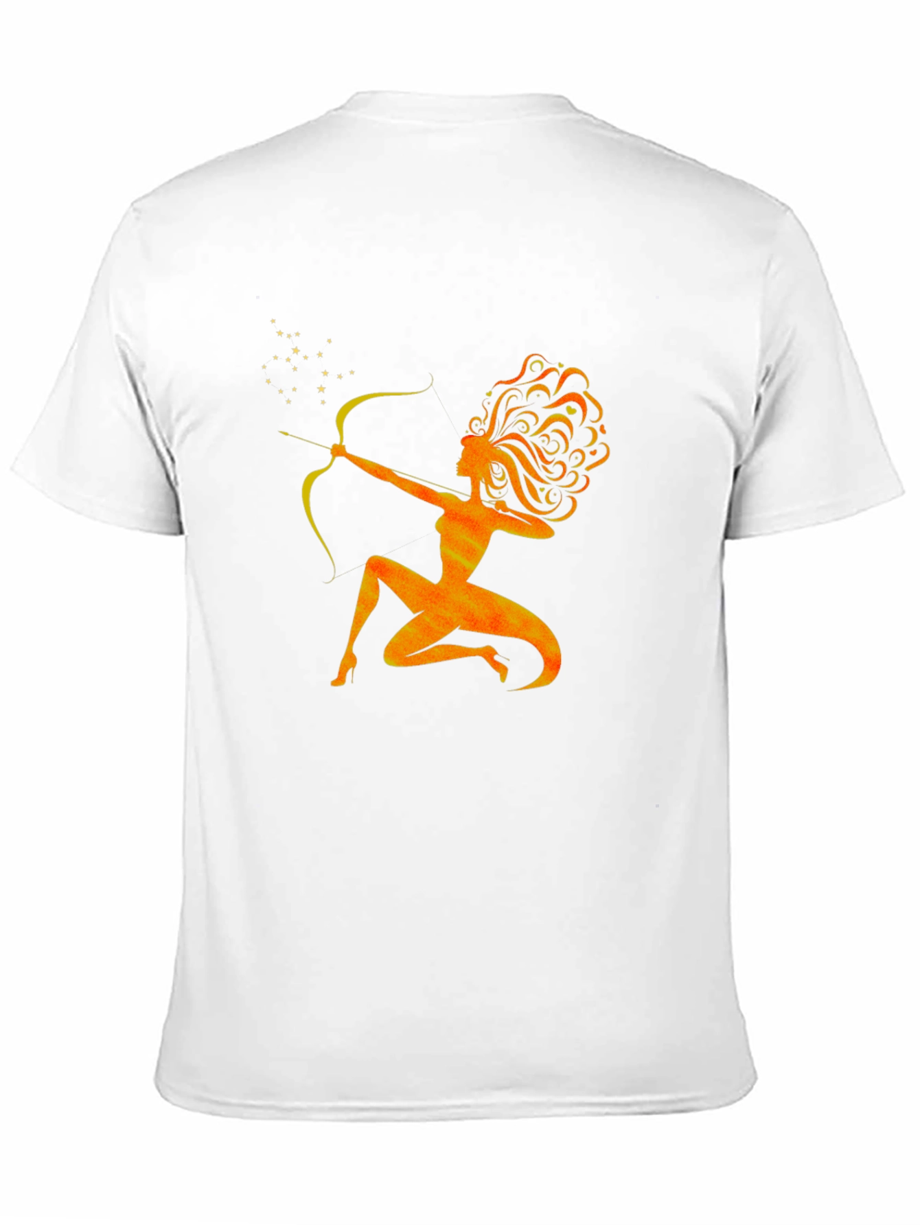Sagittarius Woman Graphic Tee - Black Cotton Shirt