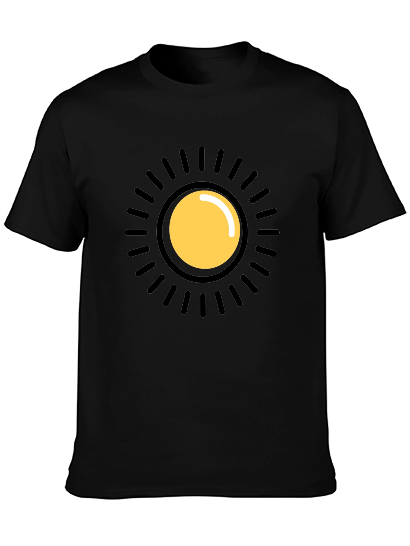 Sun Graphic Black T-Shirt
