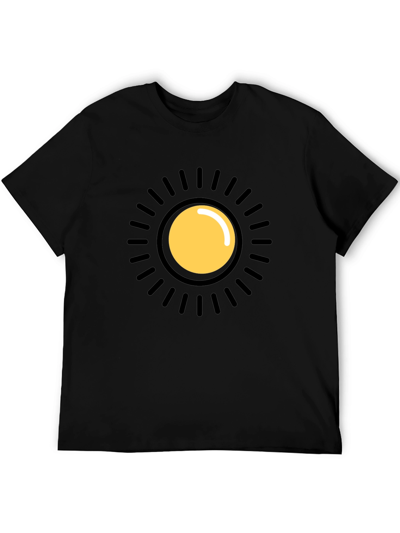 Sun Graphic Black T-Shirt