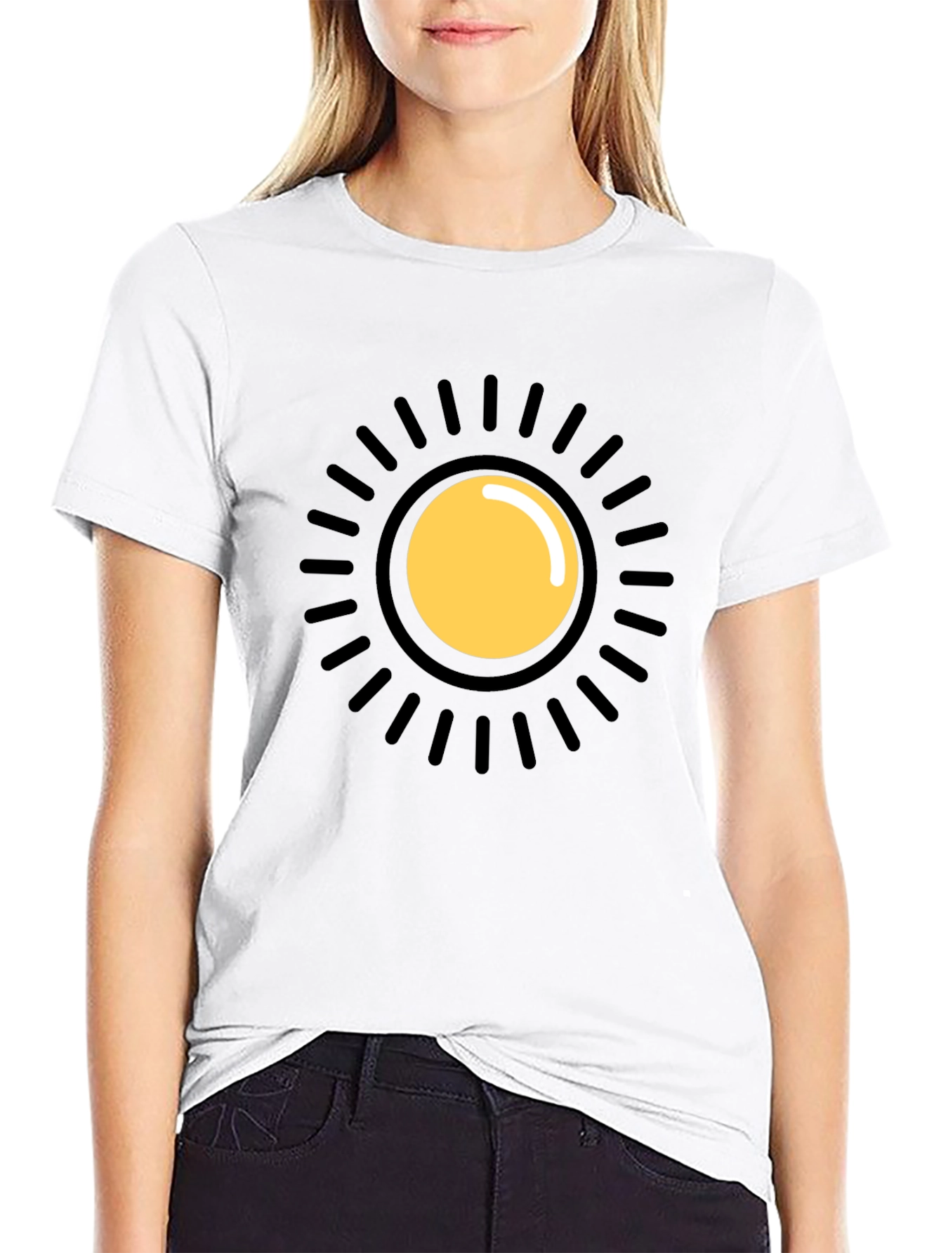 Sun Graphic Black T-Shirt