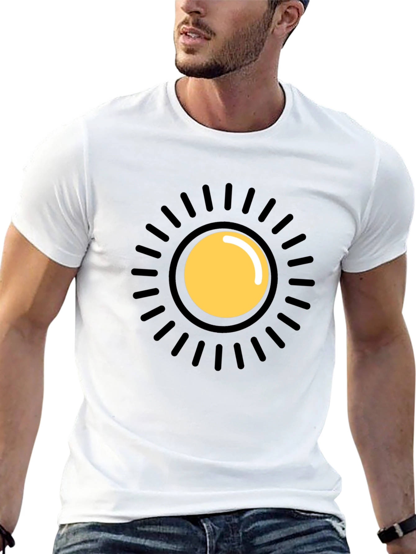 Sun Graphic Black T-Shirt