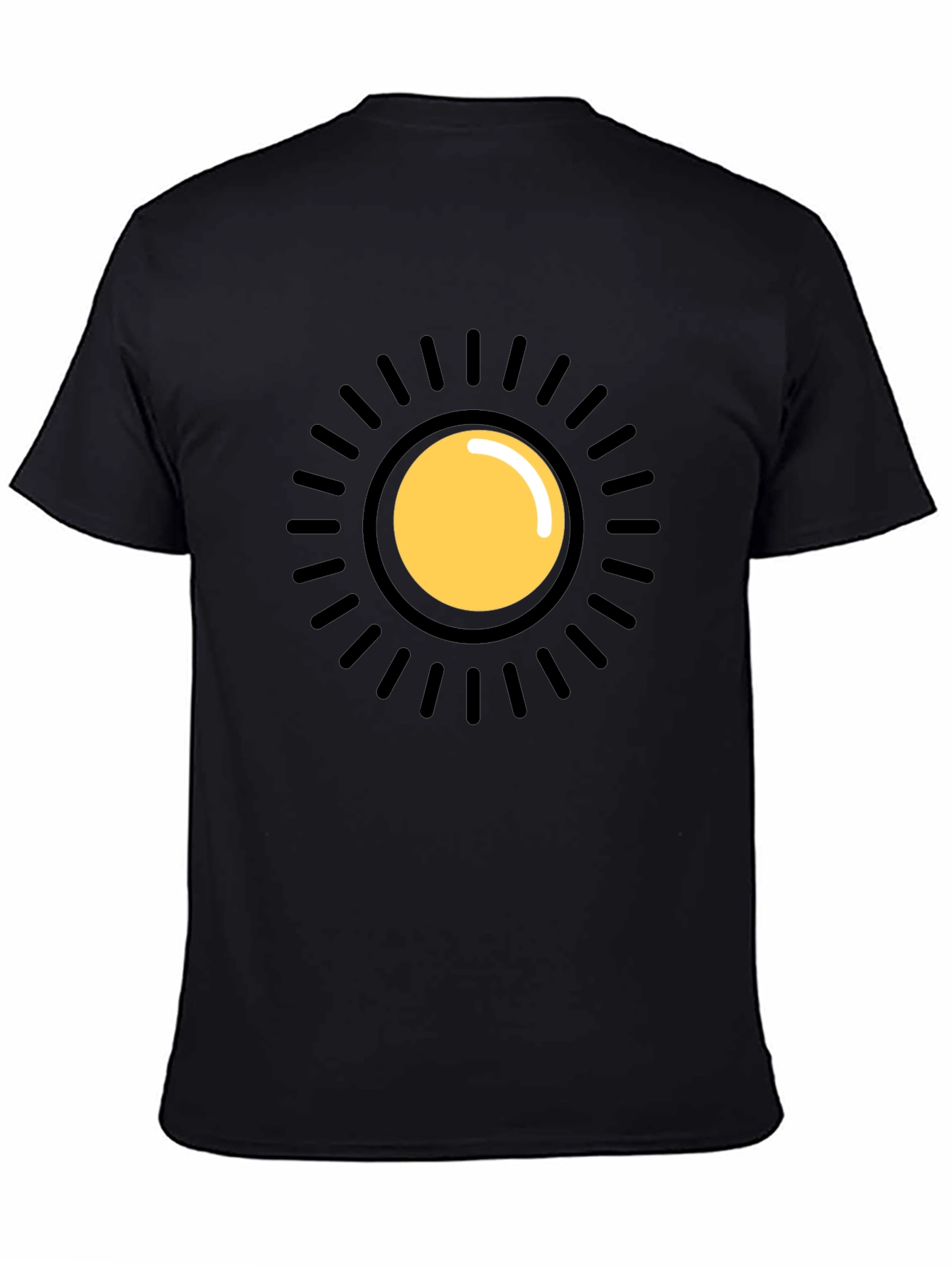 Sun Graphic Black T-Shirt