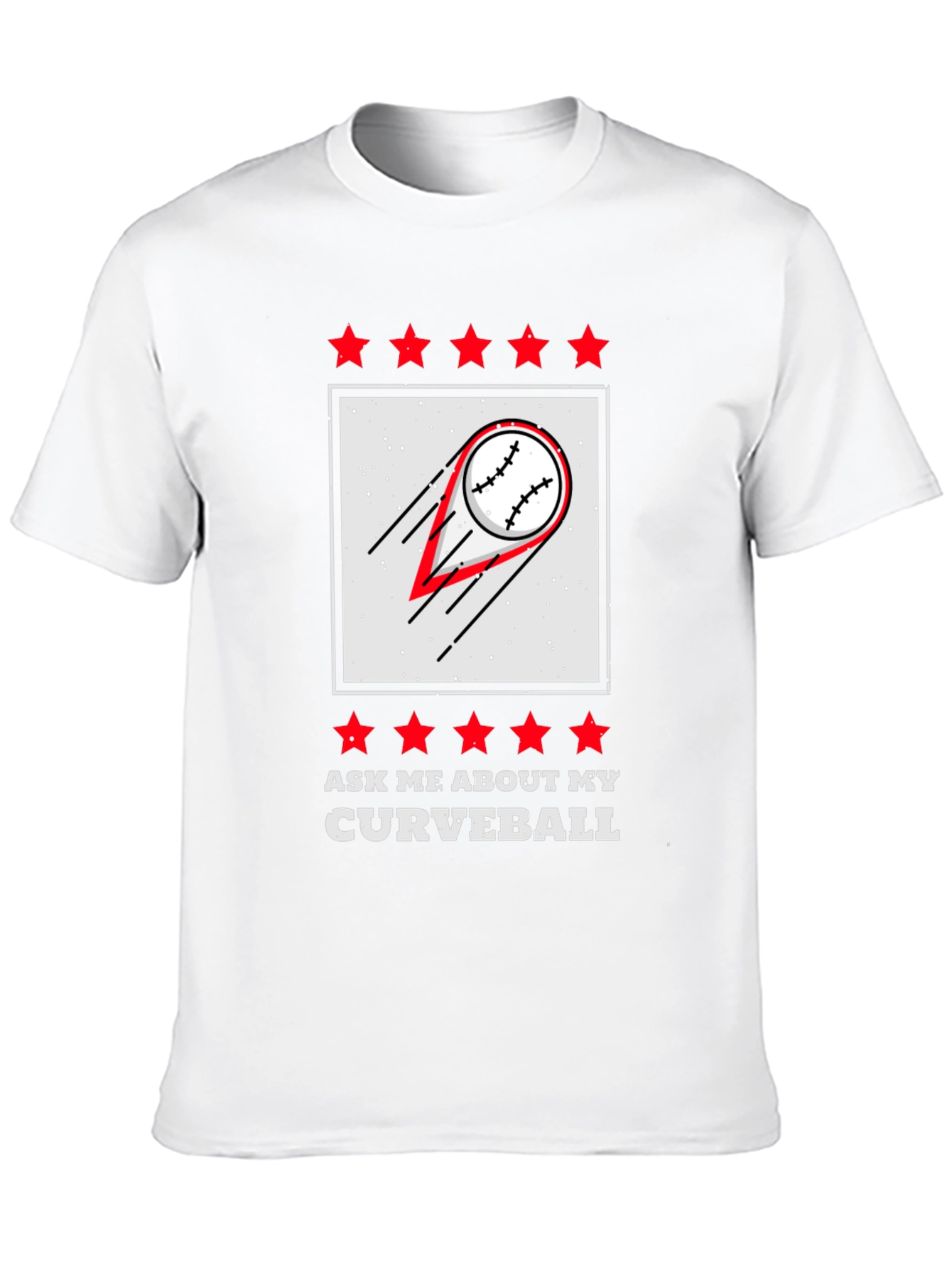 Curveball Baseball Graphic T-Shirt