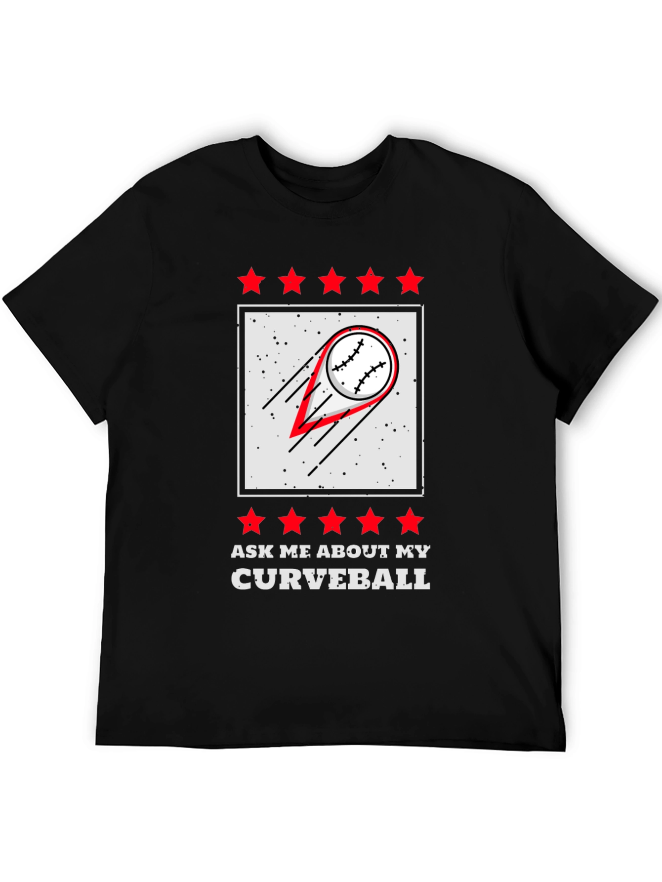 Curveball Baseball Graphic T-Shirt